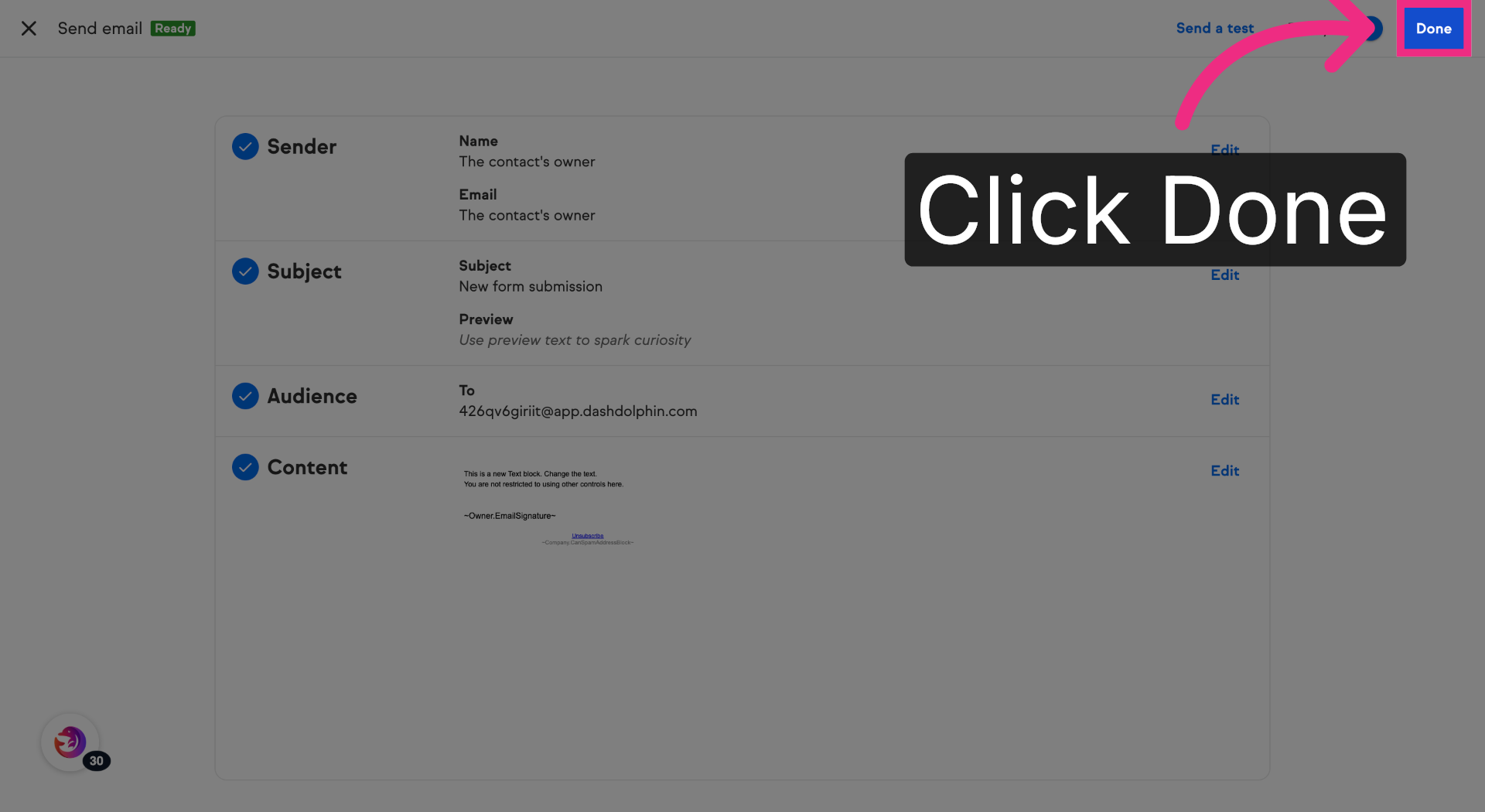 Complete Email Editing