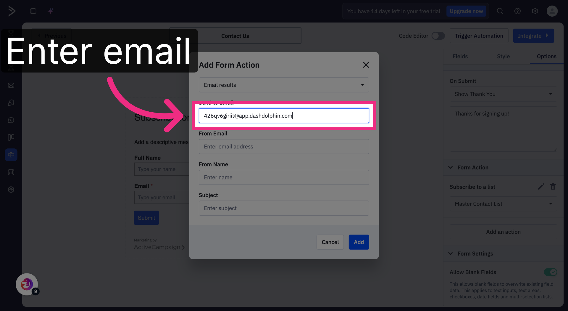 Paste Notification Email