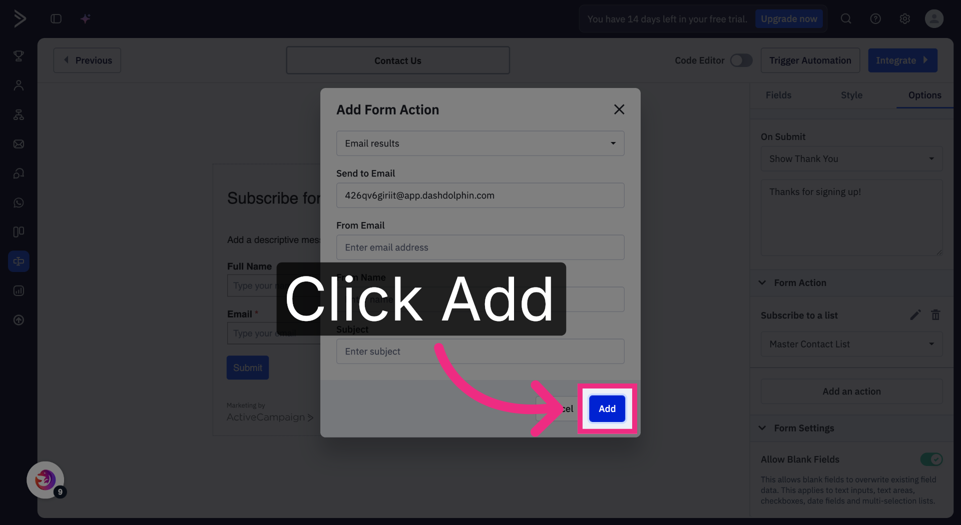 Click Add