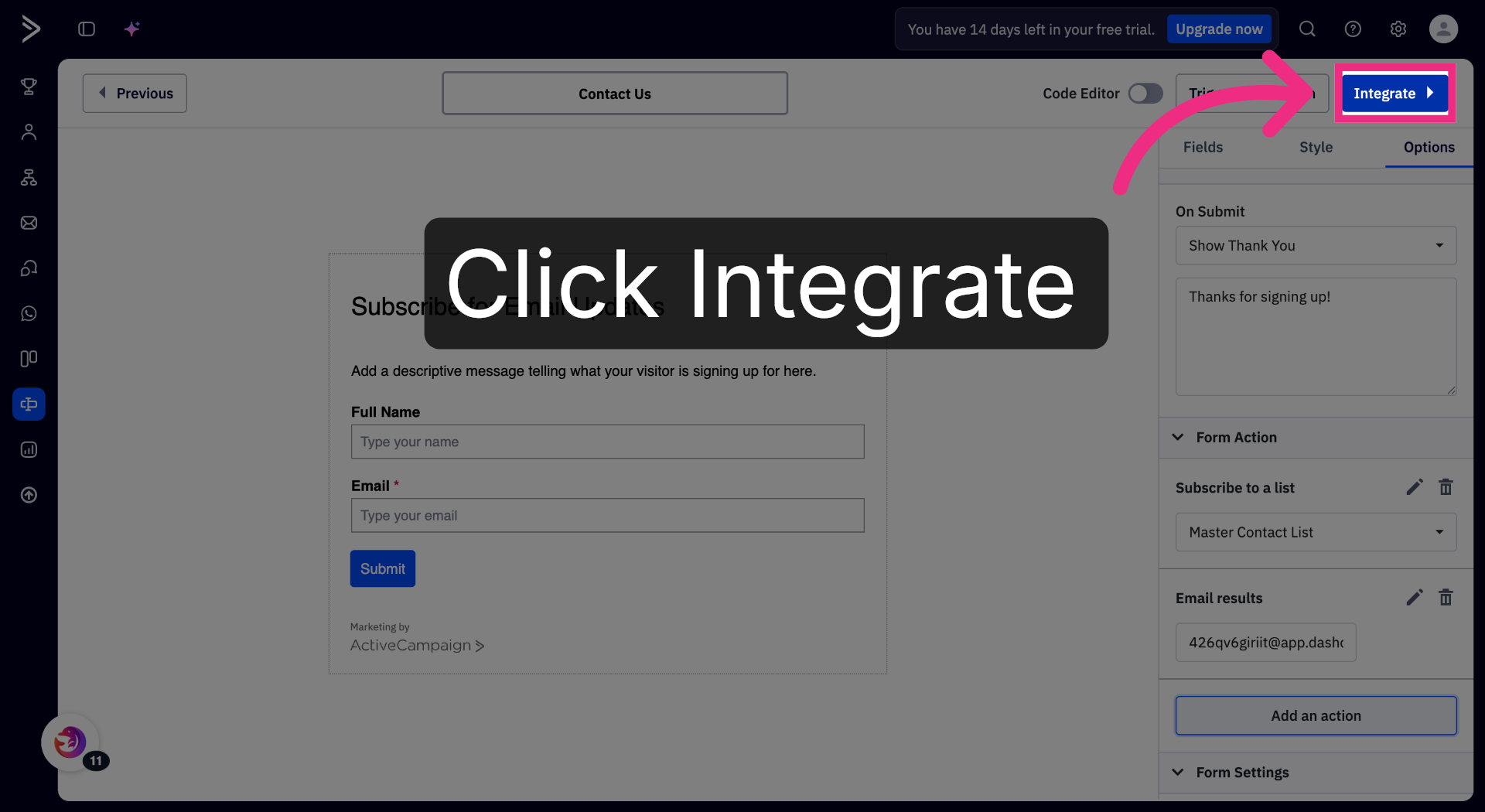 Click Integrate