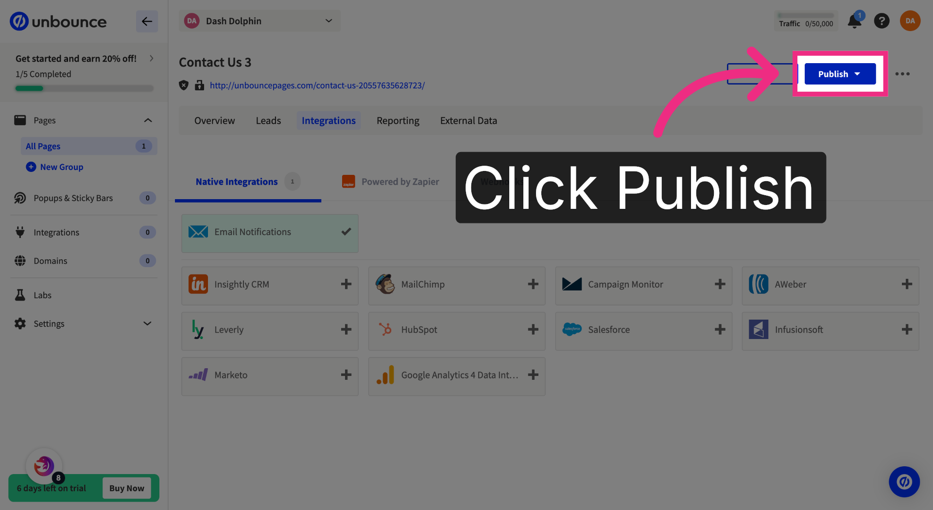 Publish Your Page