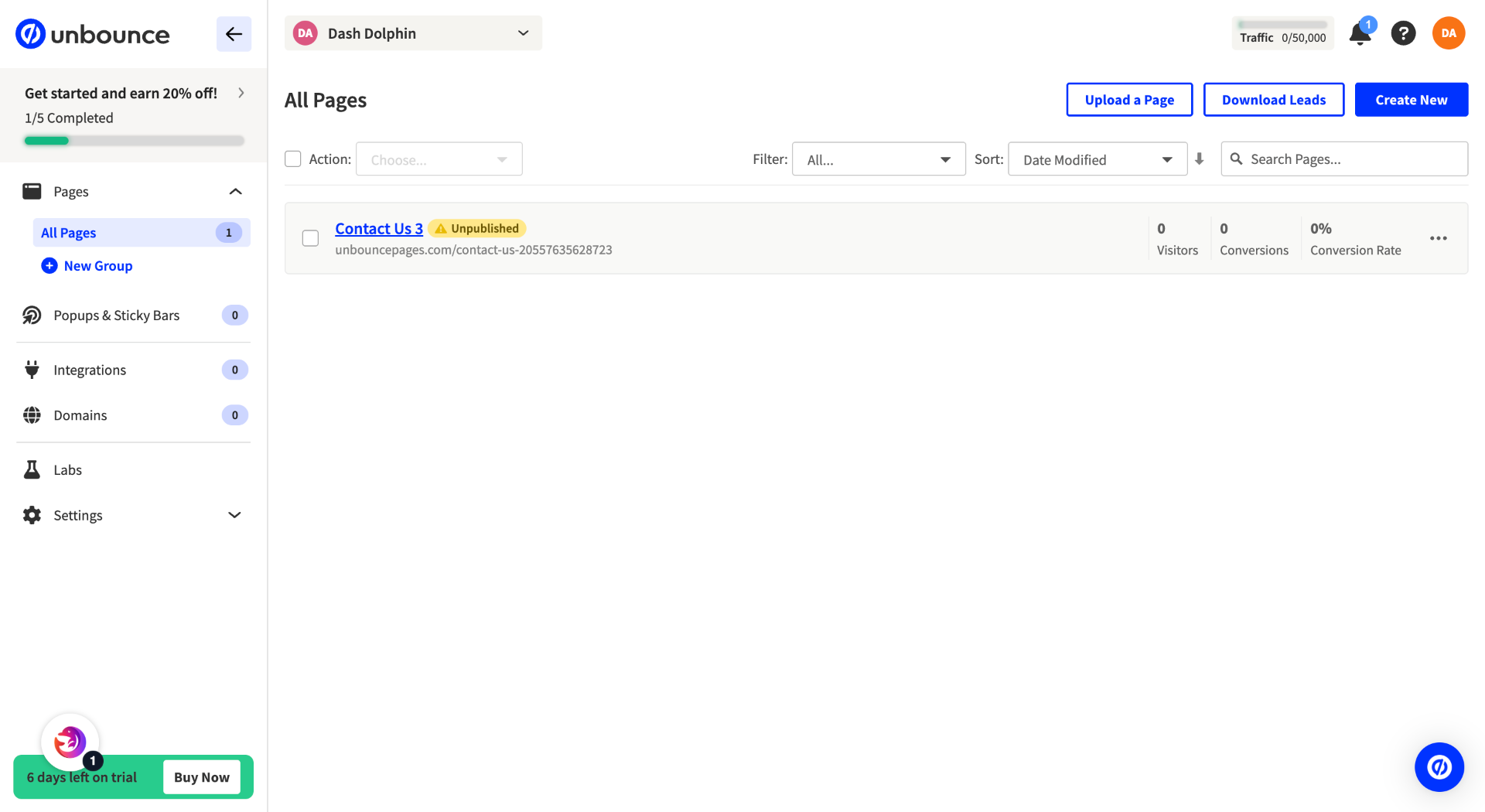 Switch to Unbounce Pages