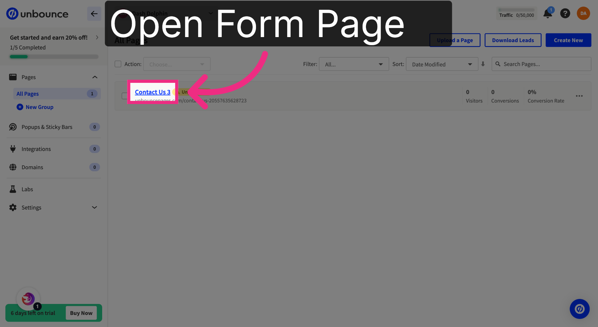 Open Your Page
