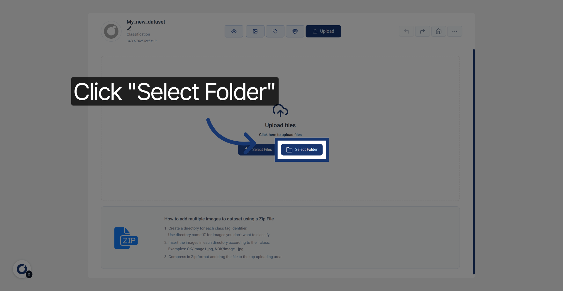 Click Select Folder Option