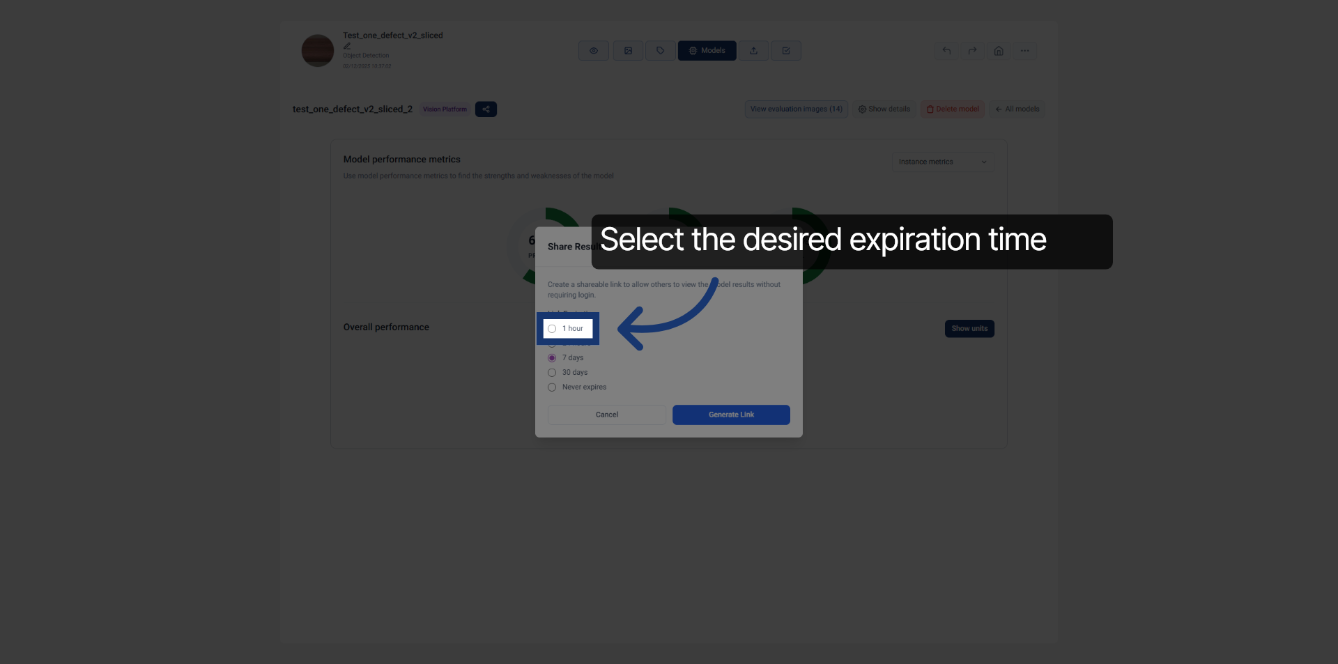 Select Link Expiration