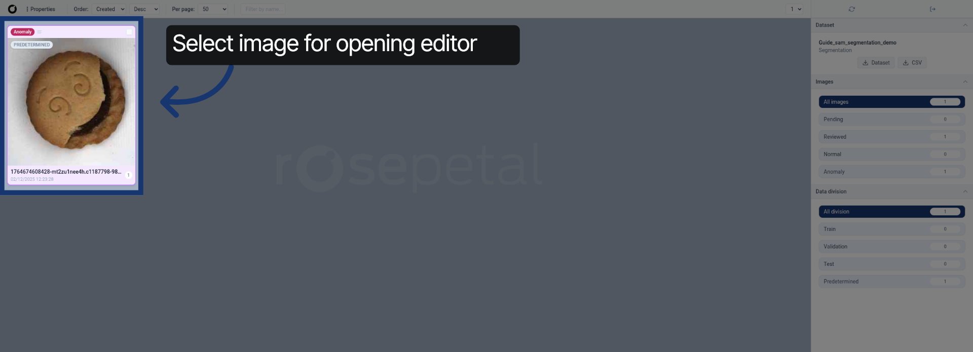 Open Annotation Menu