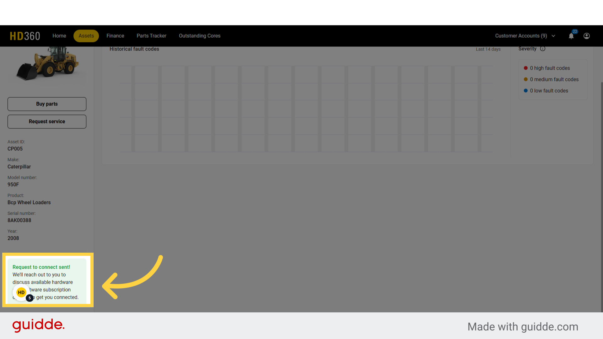 After you have requested a connection