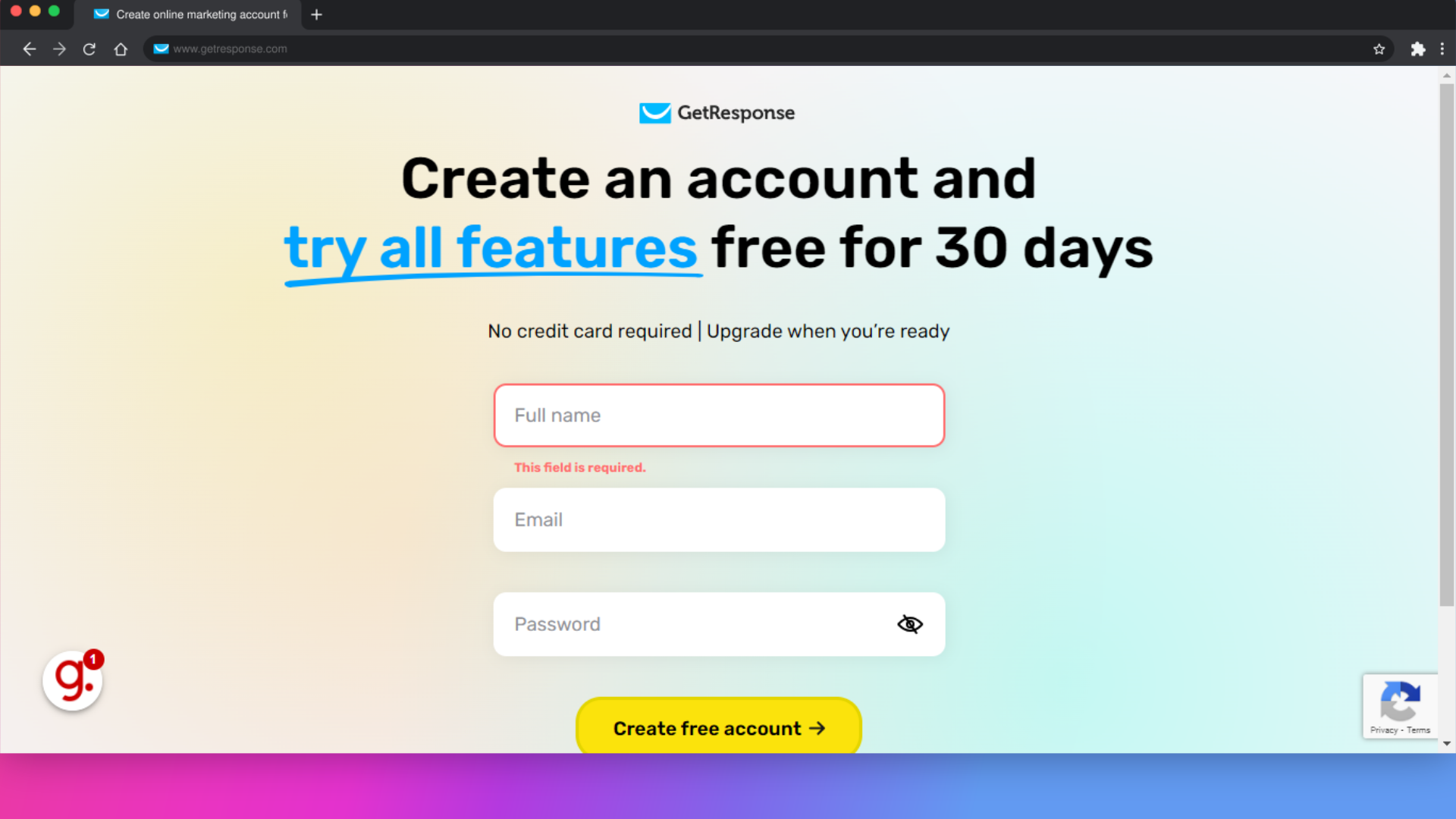 Click 'Create an account and try all features free for 30 days
                    No credit card required | Upgrade when you’re ready
                                        
                    
         ...'