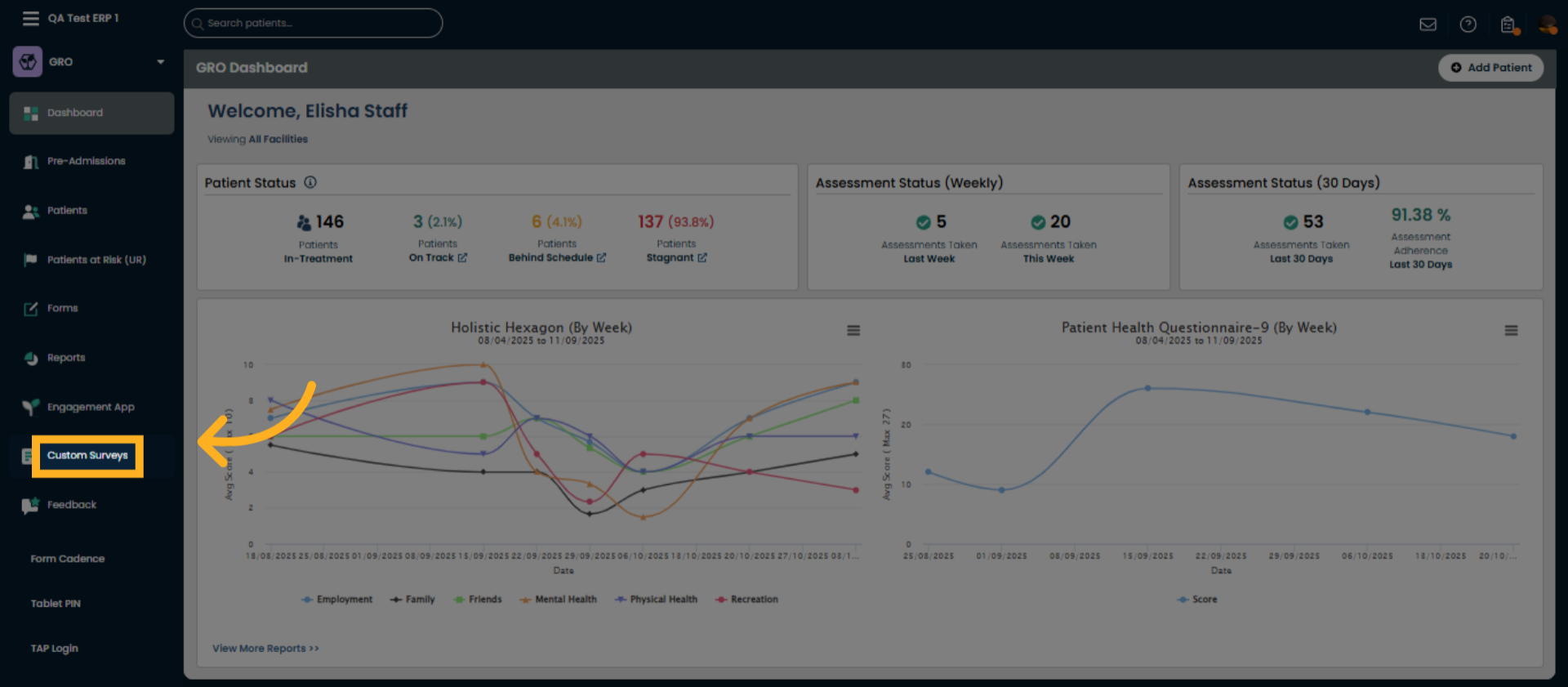 Navigate To Custom Surveys