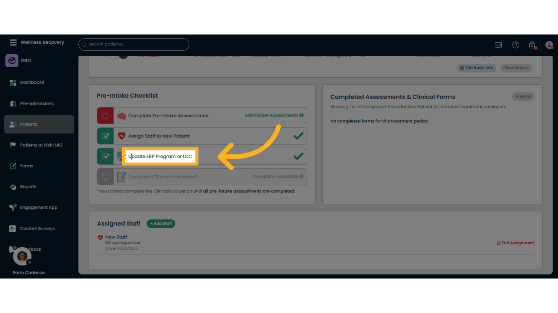Click 'Update ERP Program or LOC'