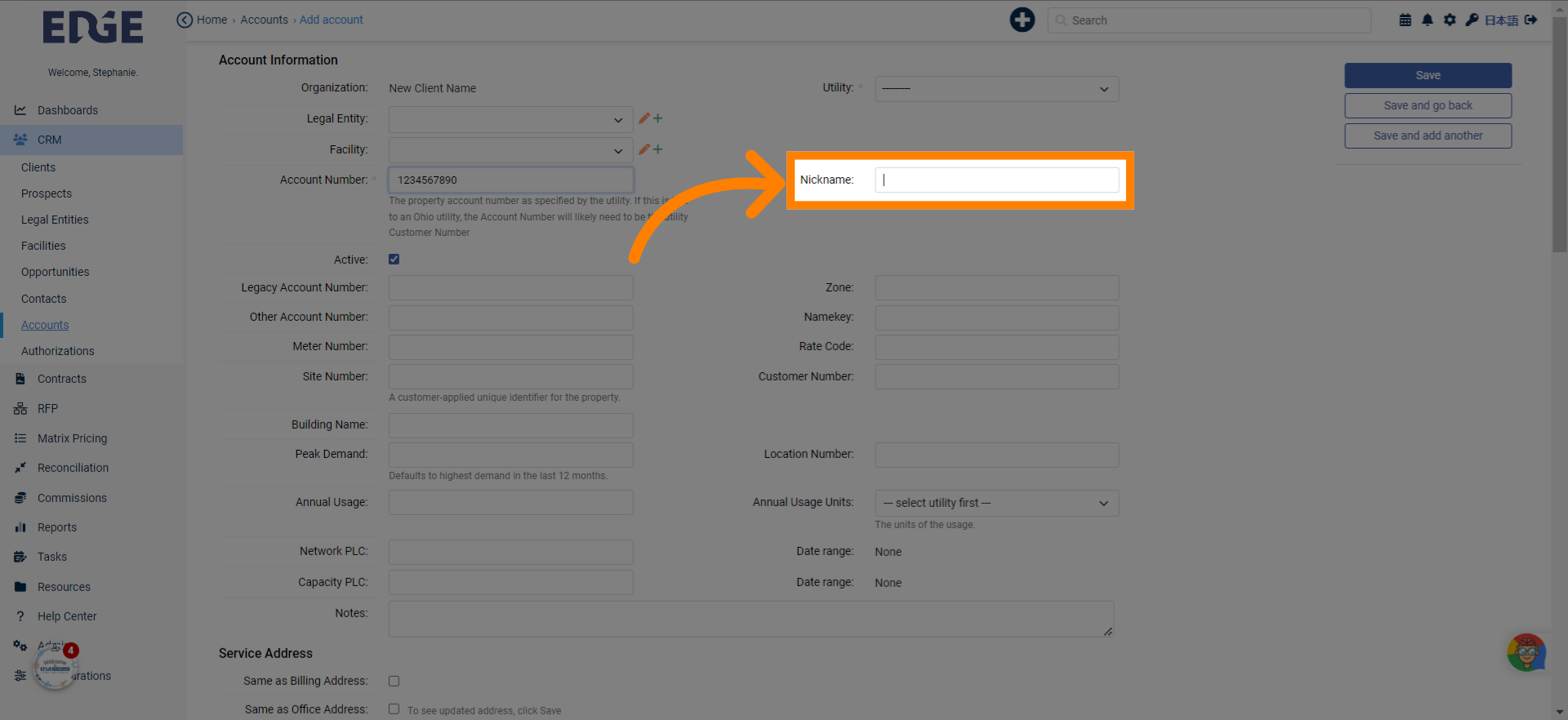 For entities with many accounts, adding Nicknames is useful for visibility!