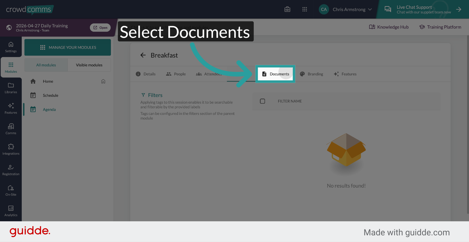 Access Session Documents