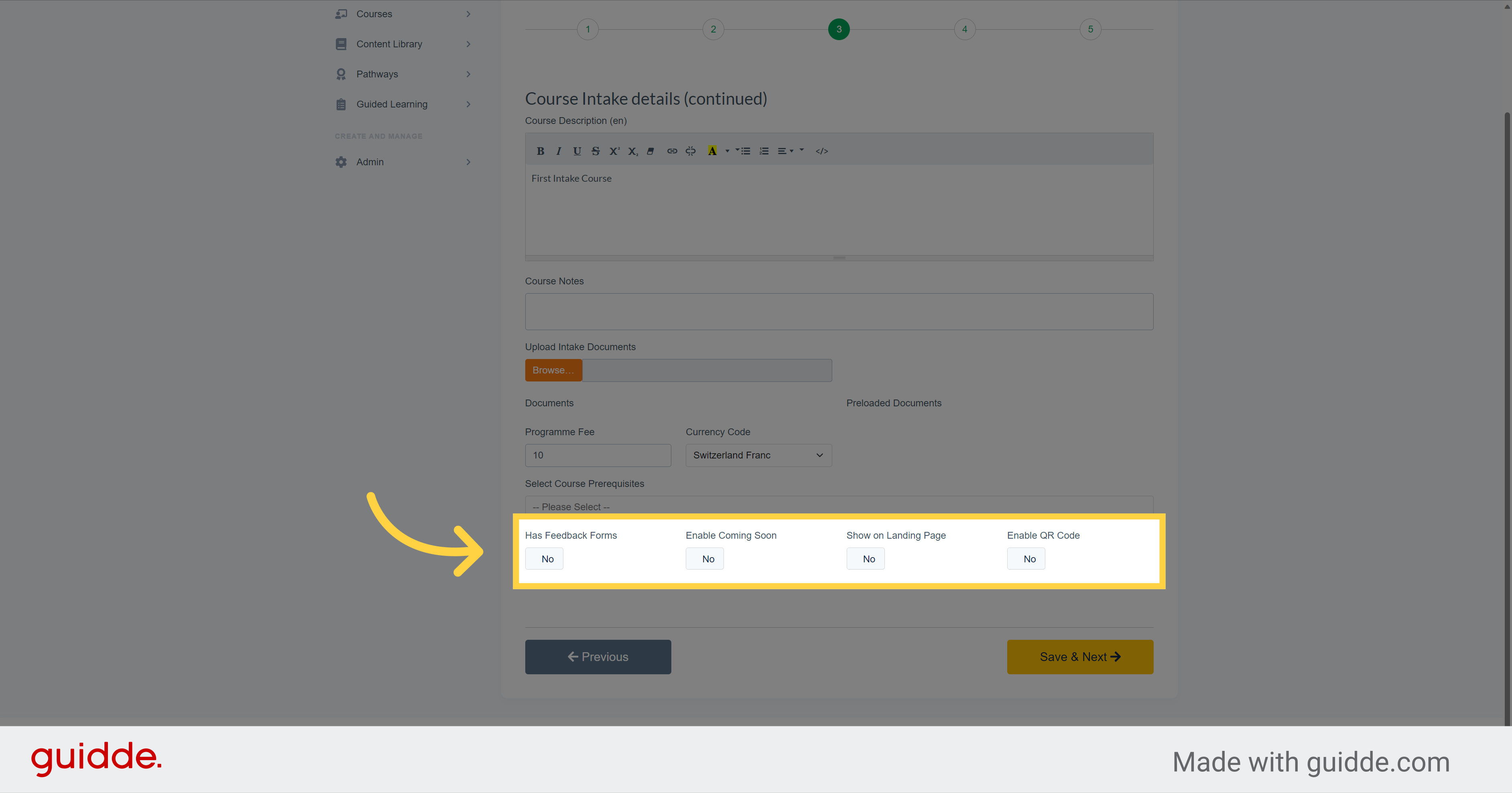 Click 'Course Description (en)
						 Background ColorTransparentSelectText ColorReset to defaultSelect First Intake Course  100%50%25%
					
				
				
				
					Course Notes
					
				
				
					Upload...'