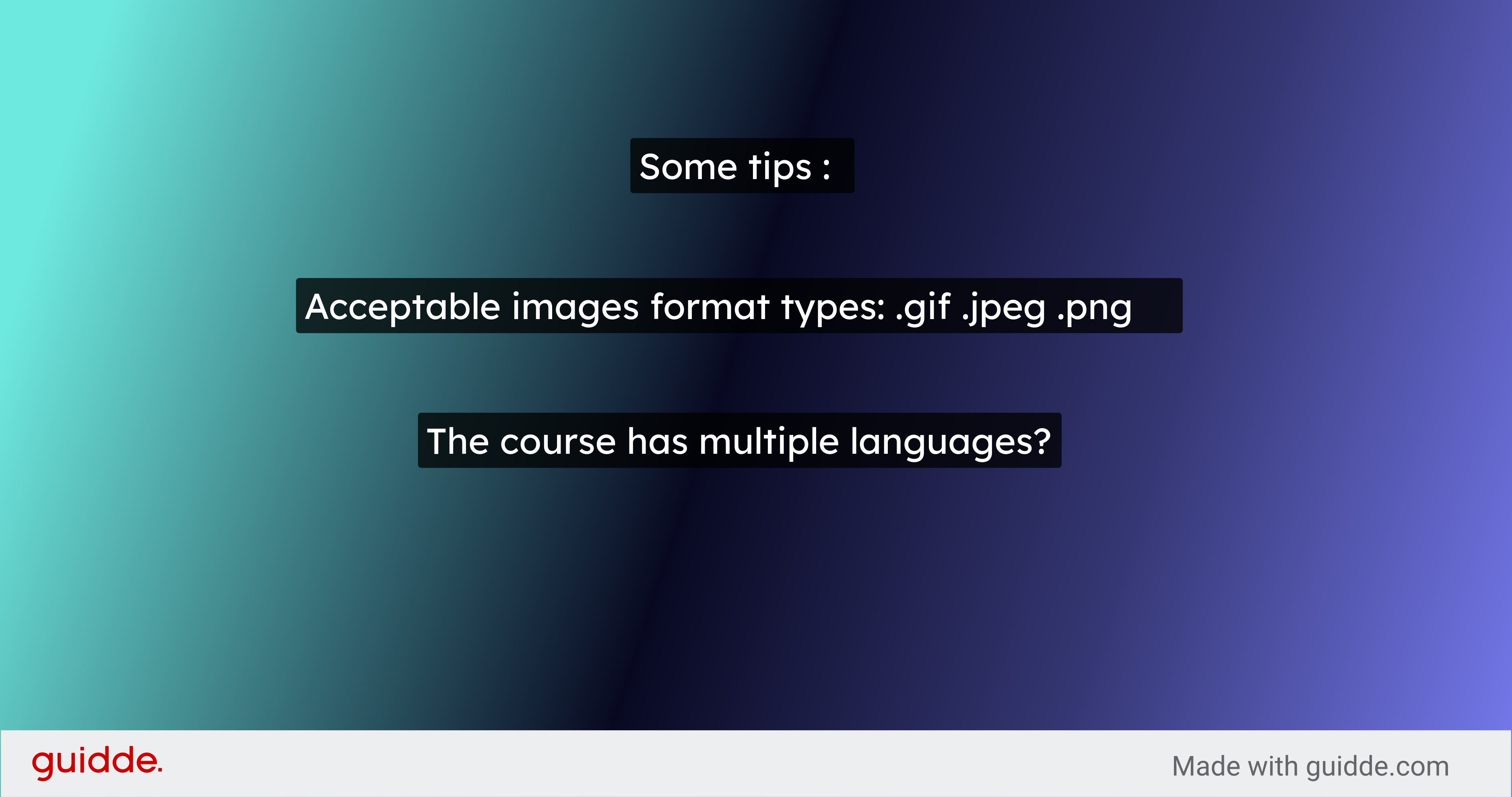 The course has multiple languages?