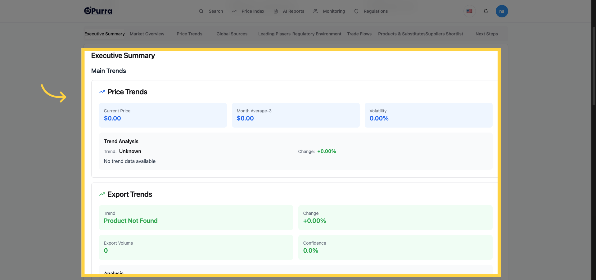 Explore Main Trends Section