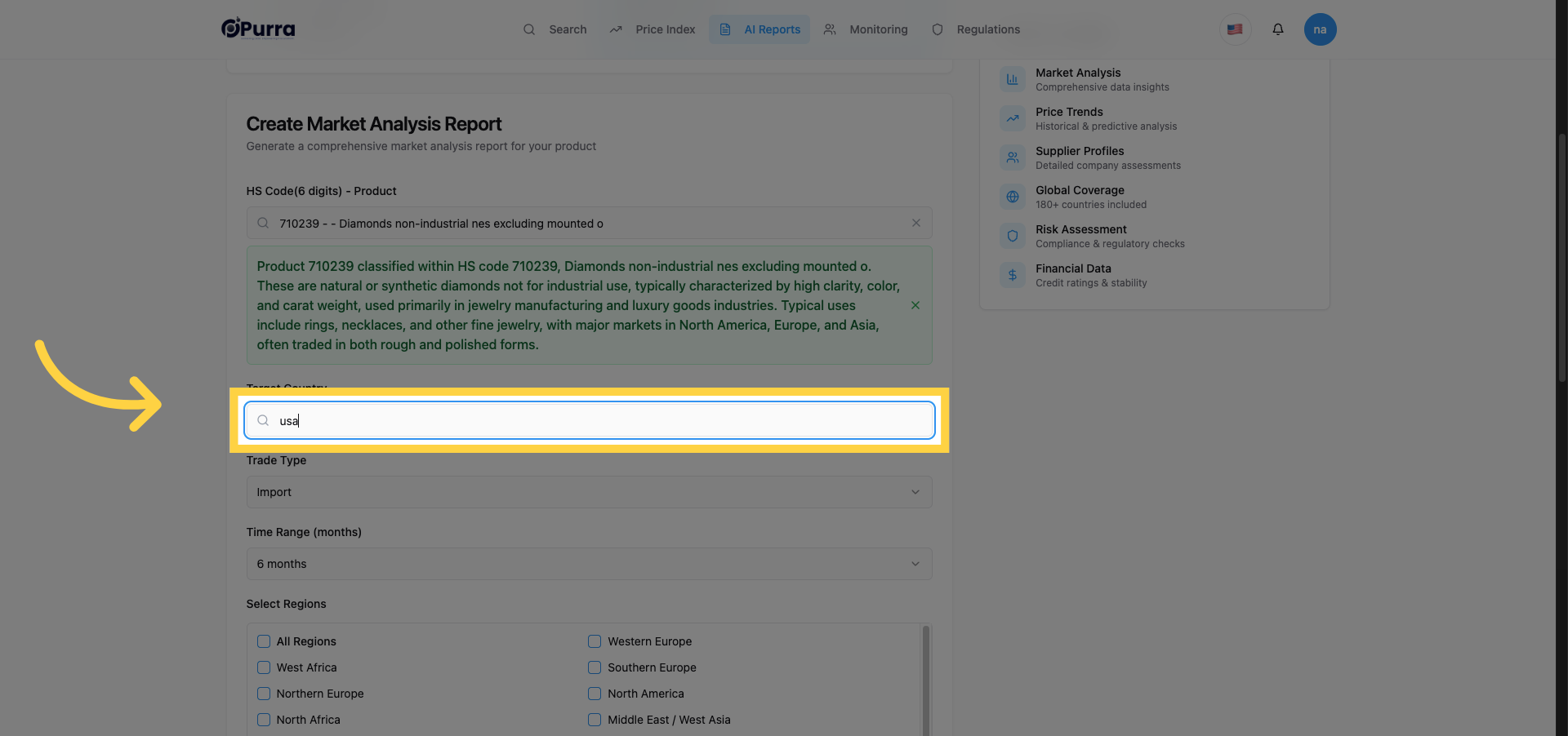 Reopen Target Country Filter