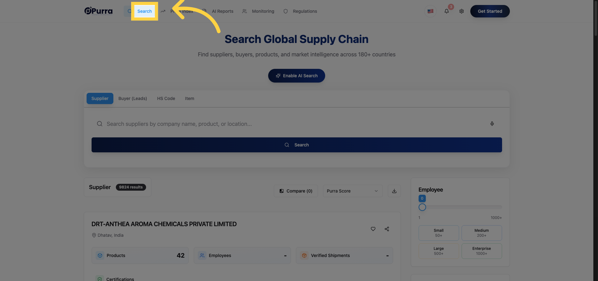 Click Search Button