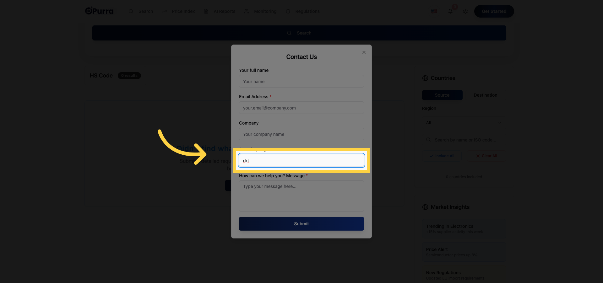 Select Search Query Field