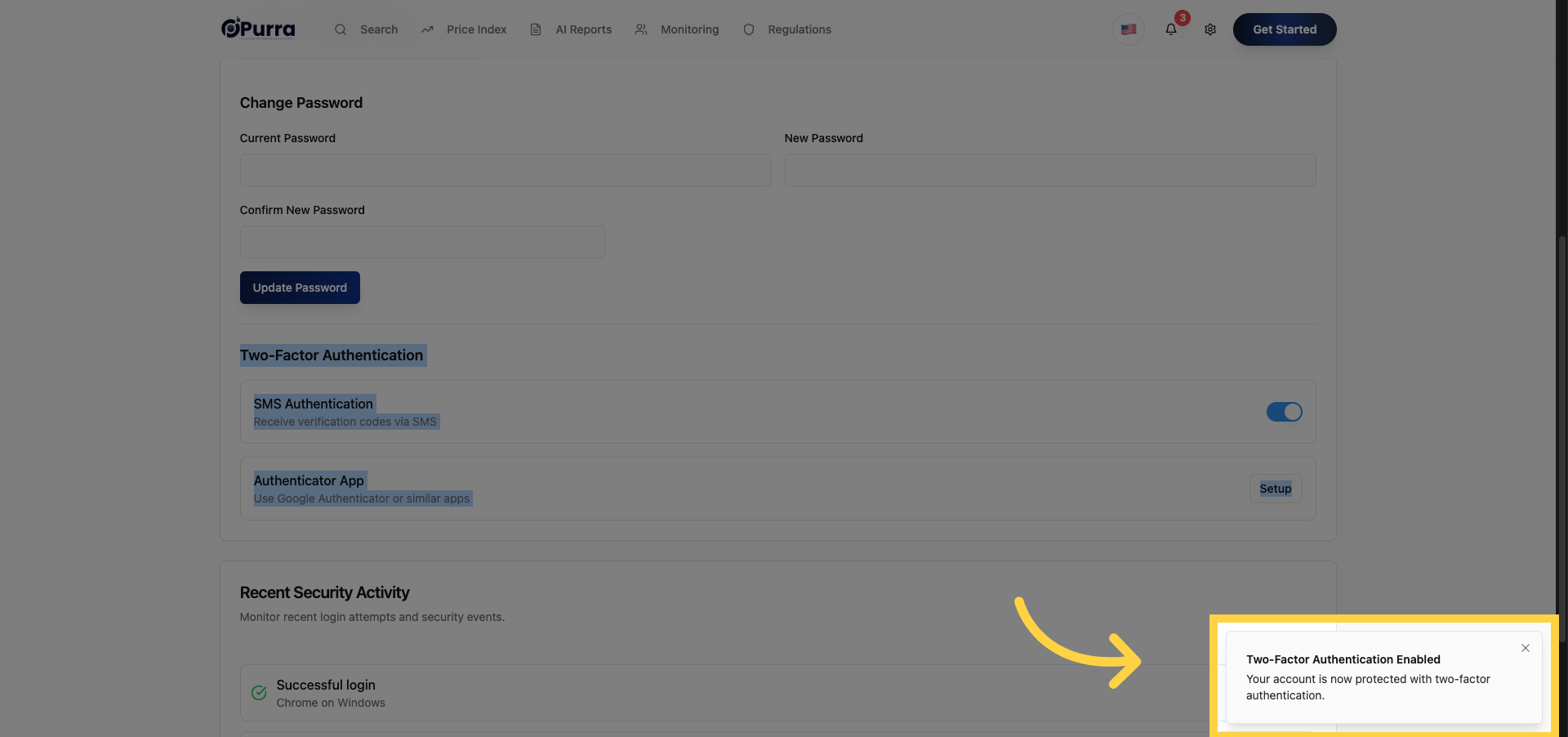 Confirm Two-Factor Authentication
