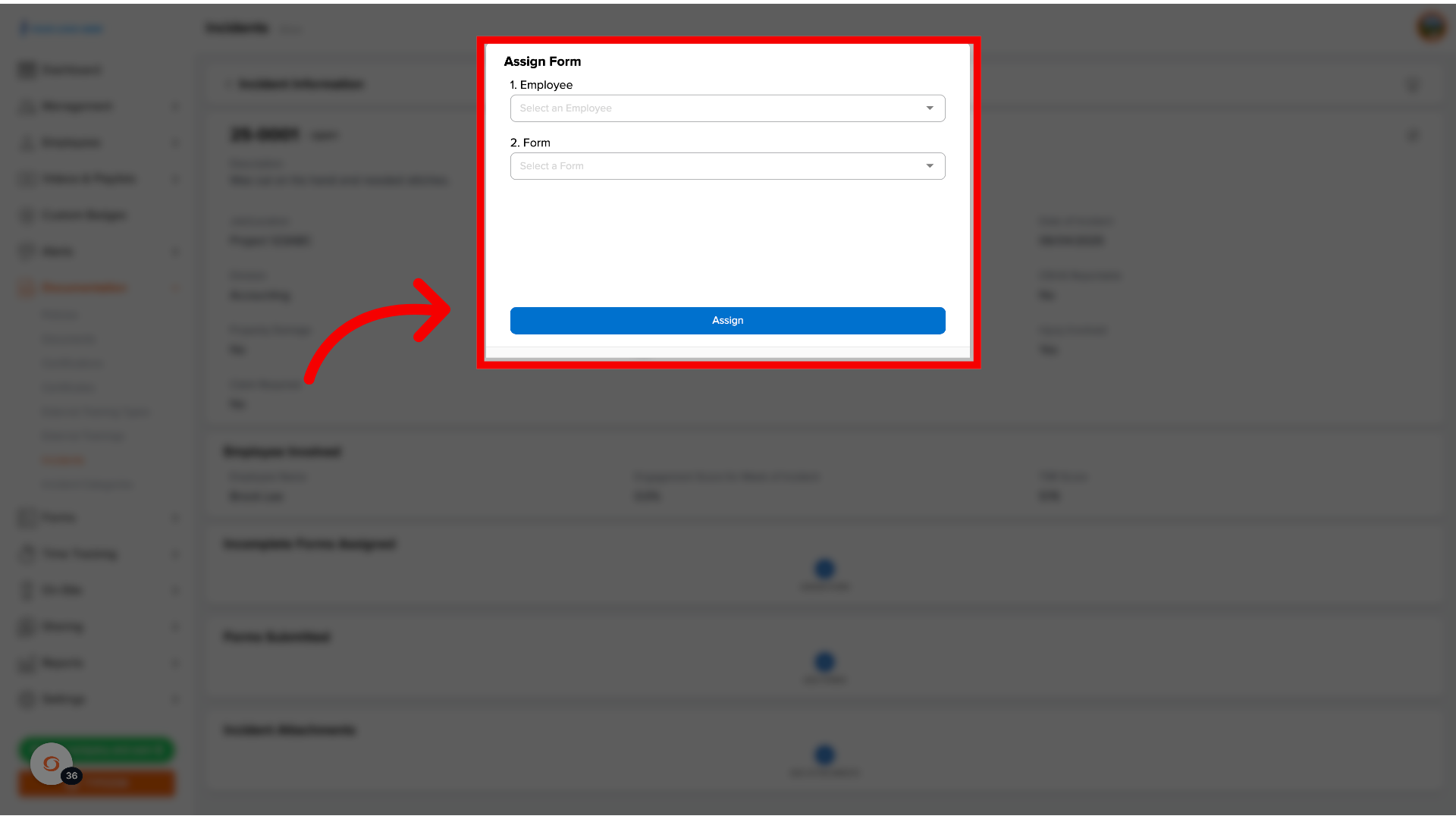 Assign Form