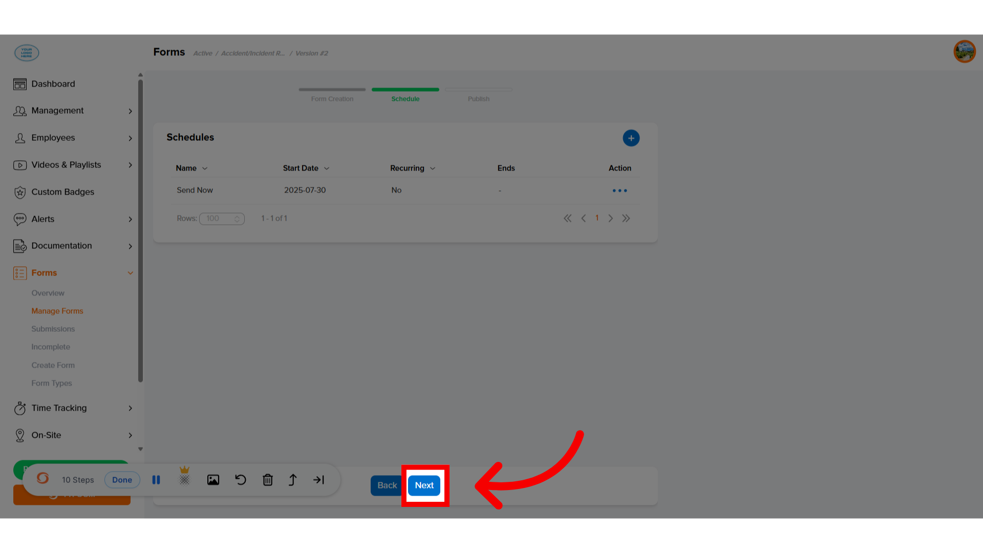 Click 'Next'