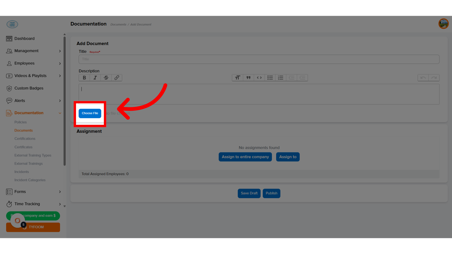 Choose 'File'