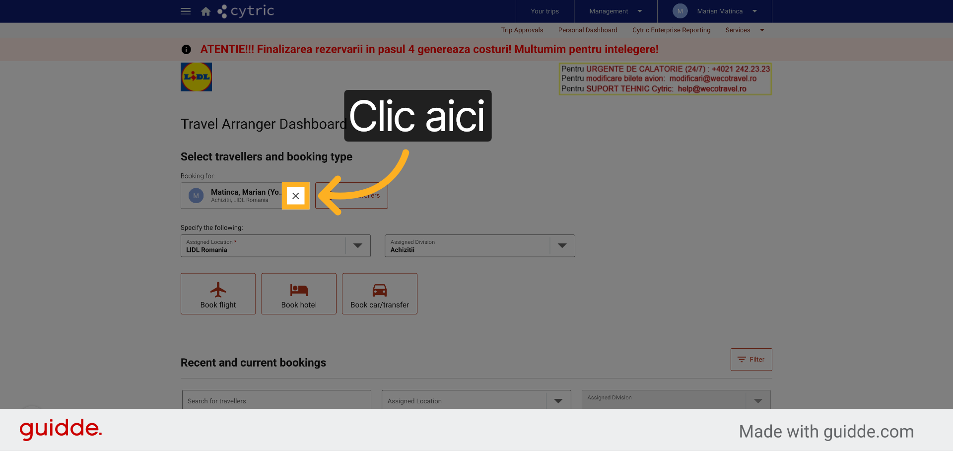 Accesați Secțiunea Relevantă
