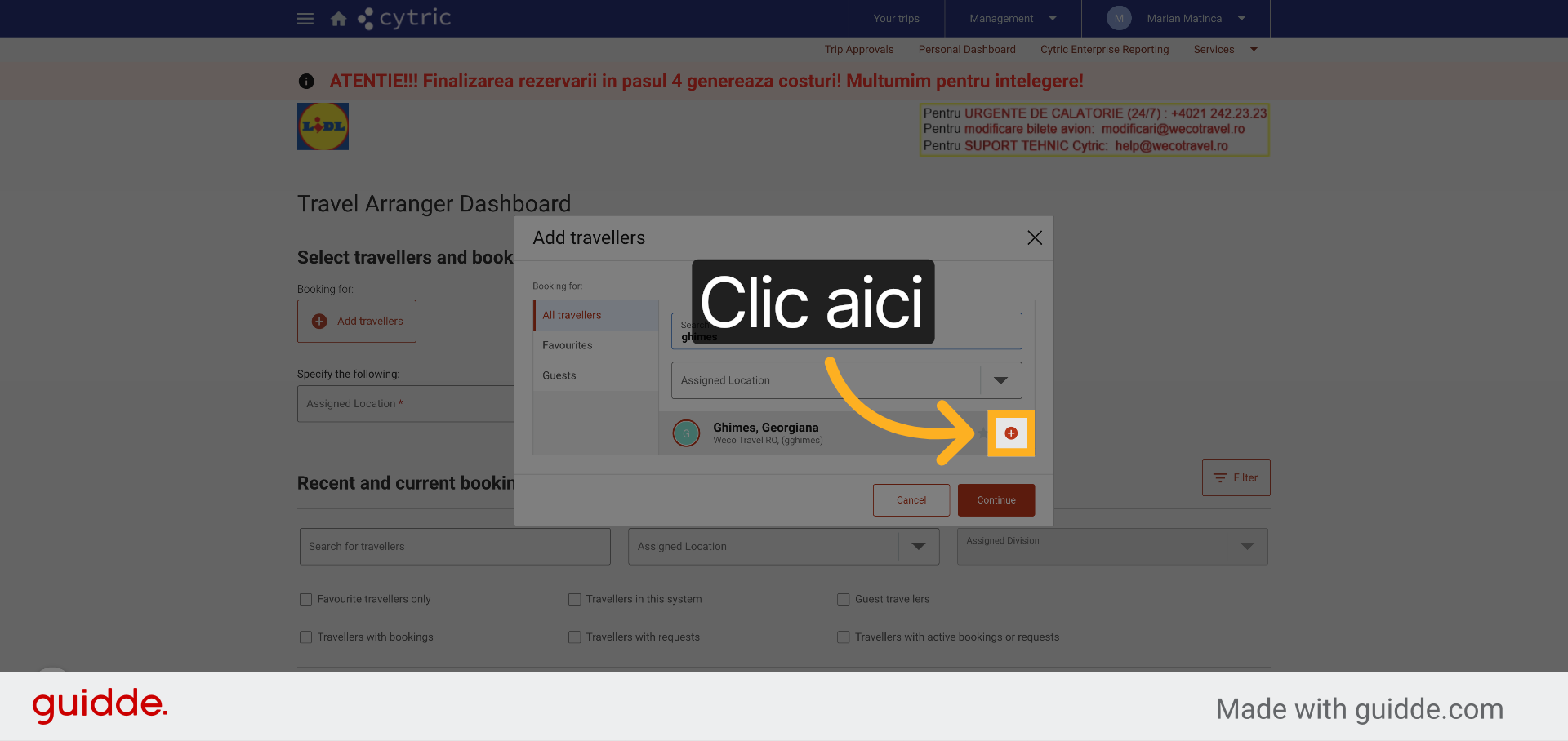 Selectați Opțiunea Disponibilă