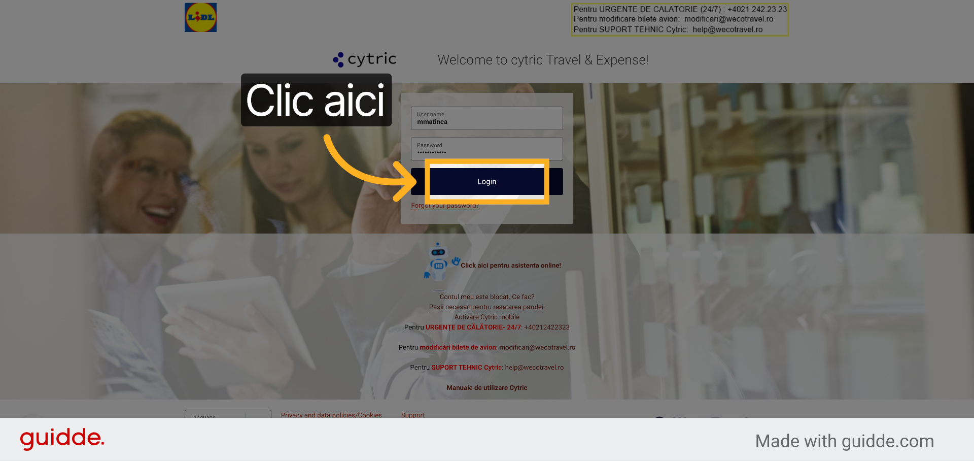Accesați Panoul Principal