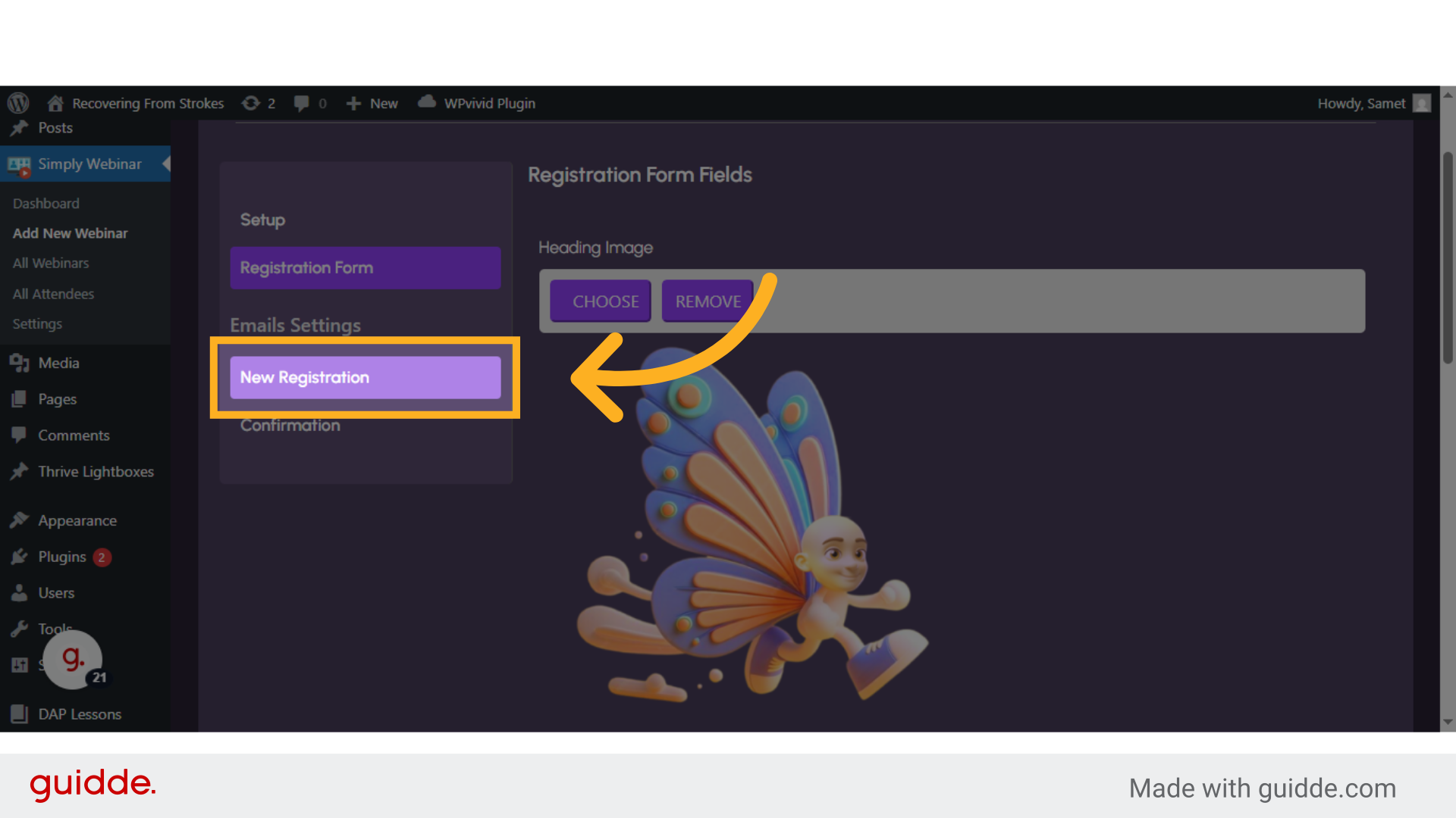 Click 'New Registration'