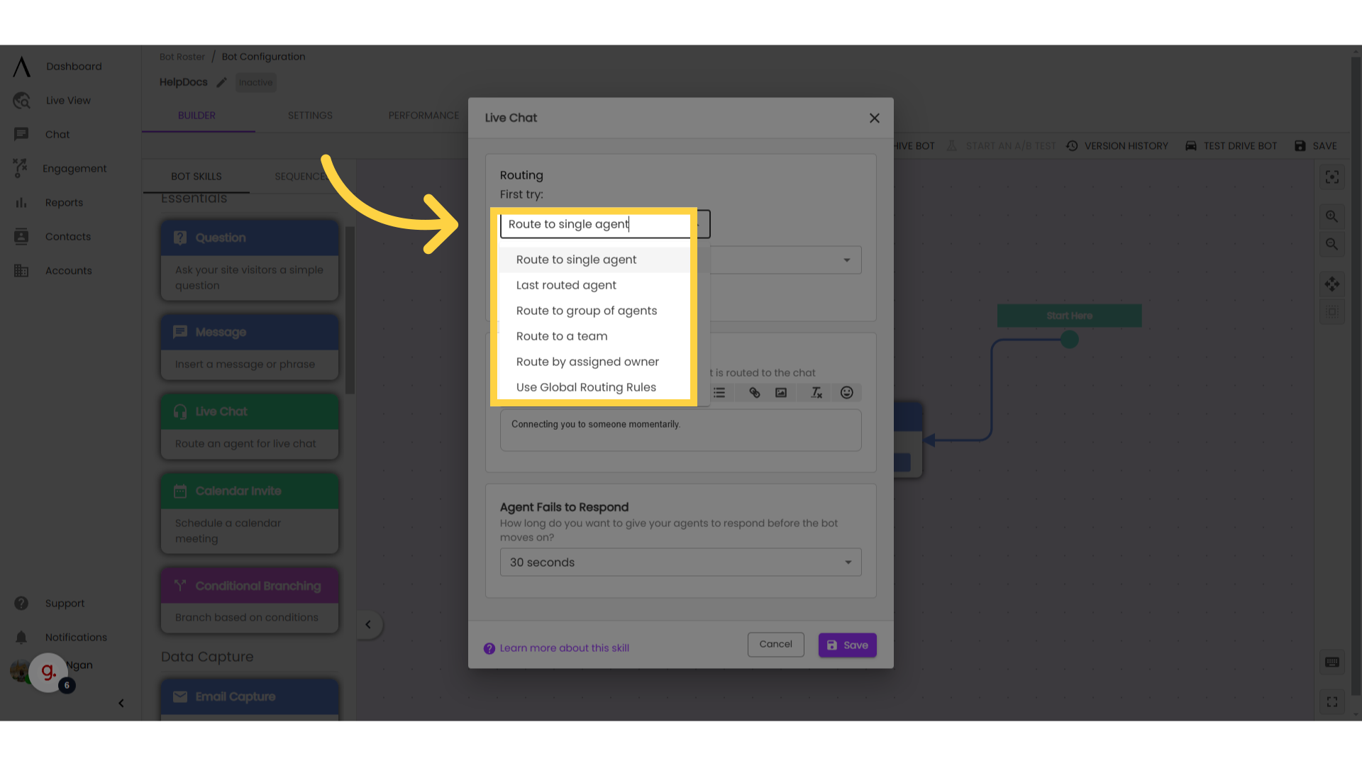 Routing Options: