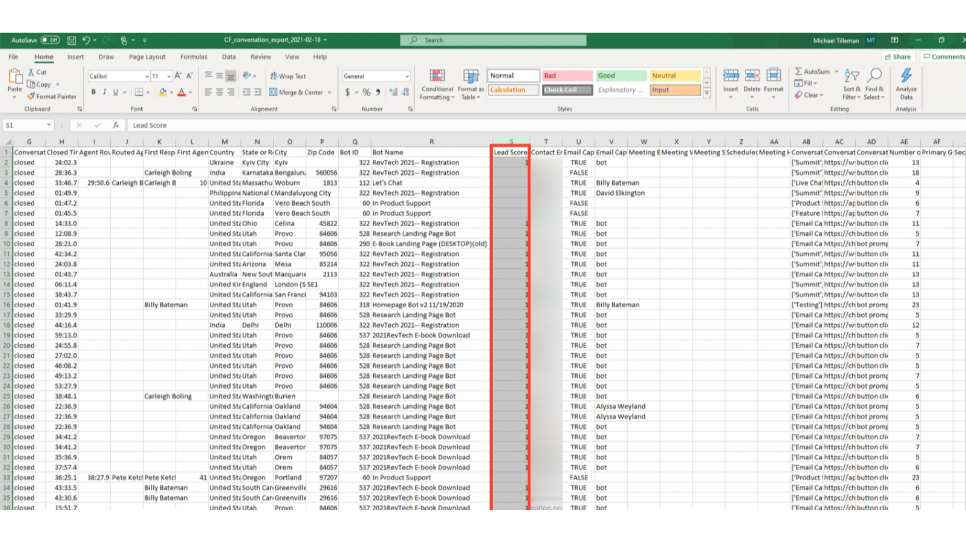 Use Case: Conversation Data Export