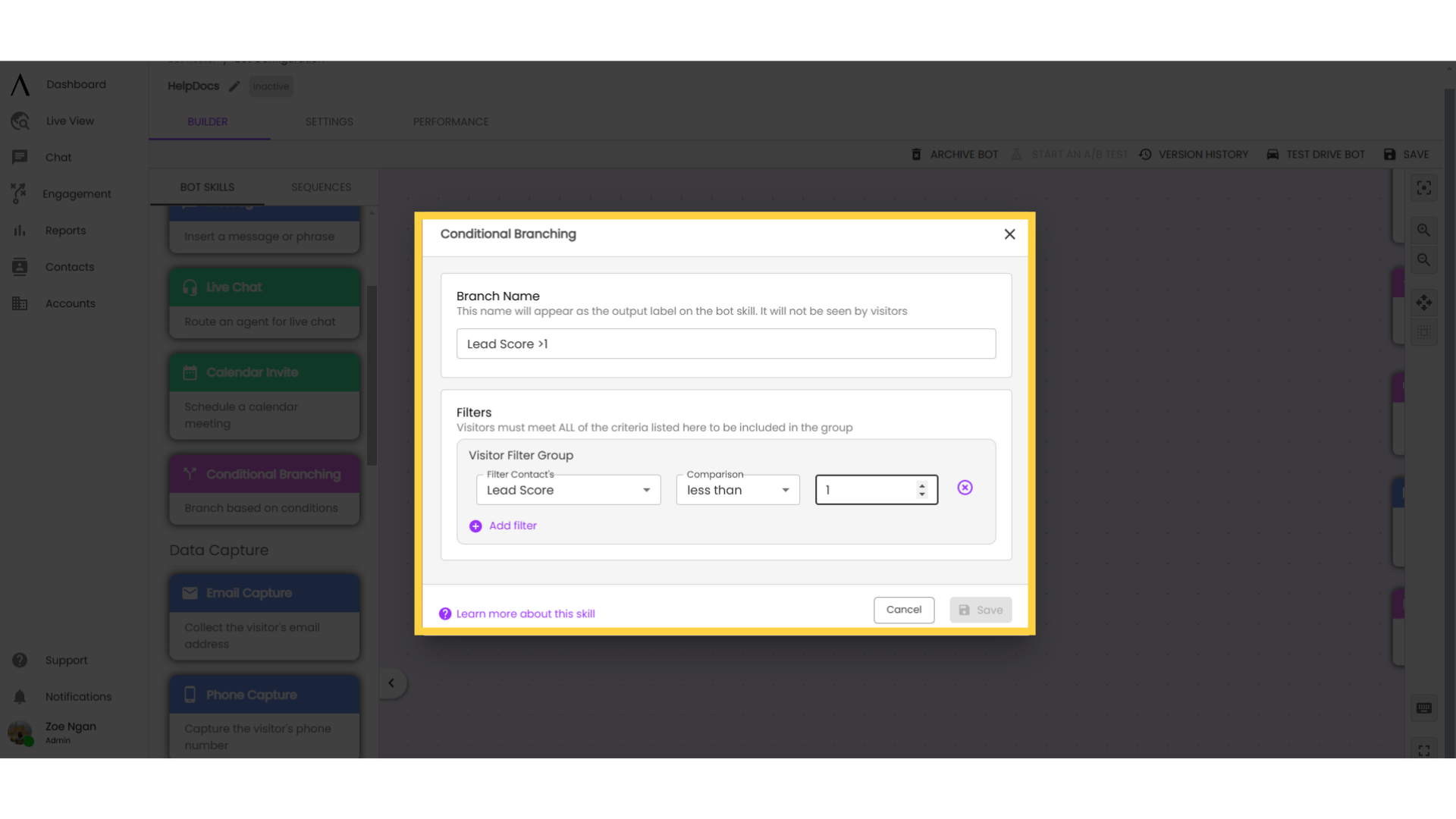 Use Case: Conditional Branching