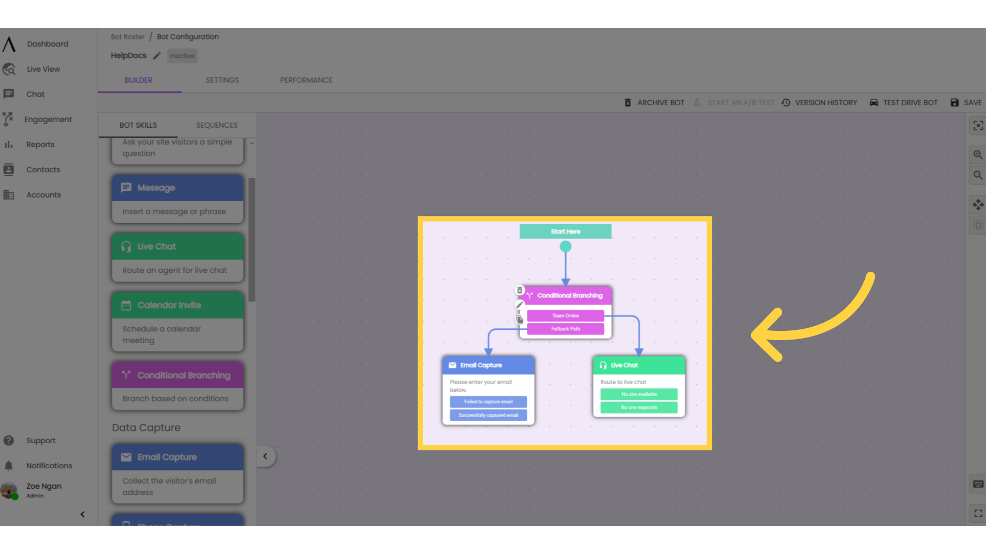 Agent/Team availability use case: