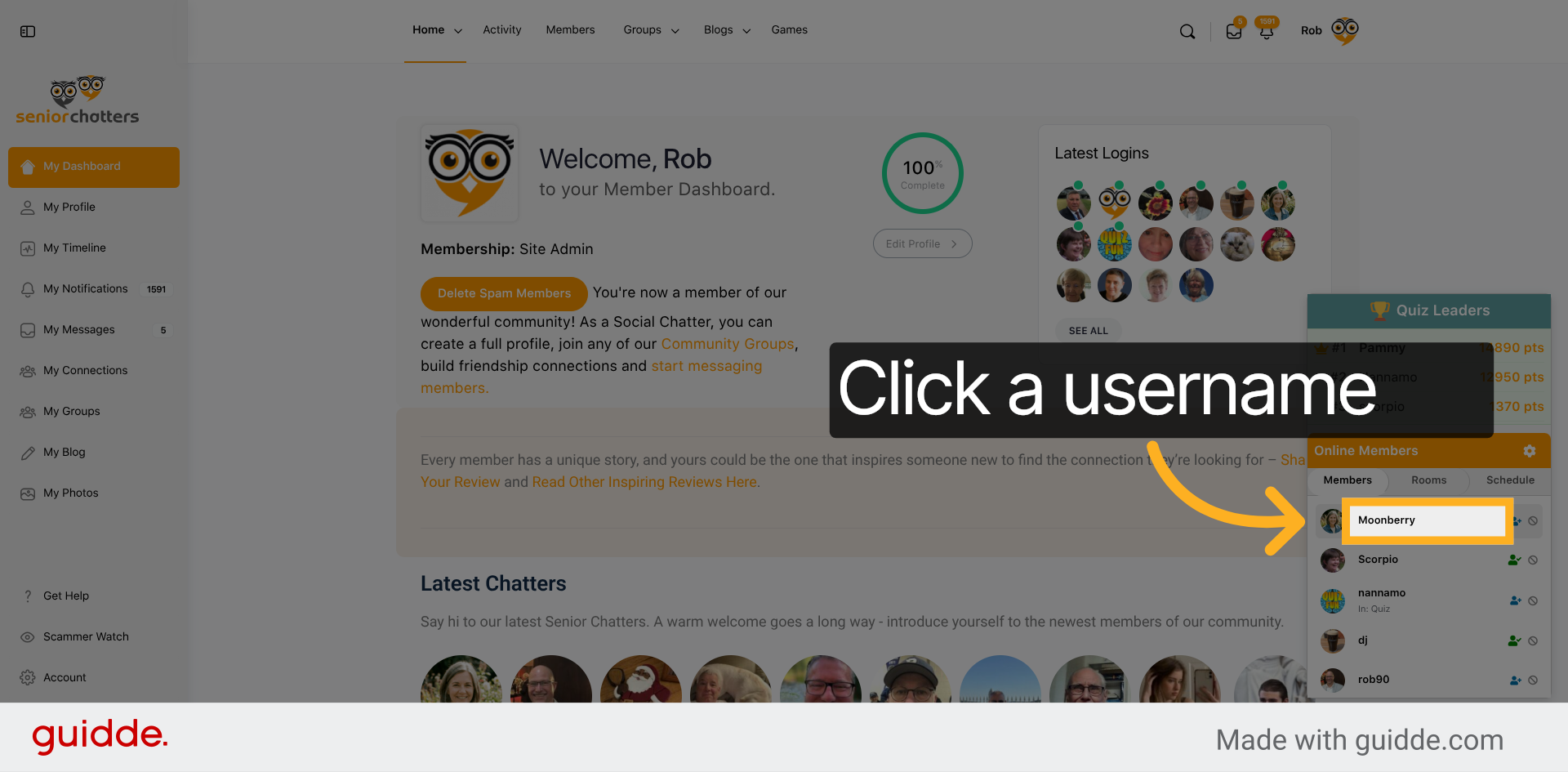 Select Chat Contact