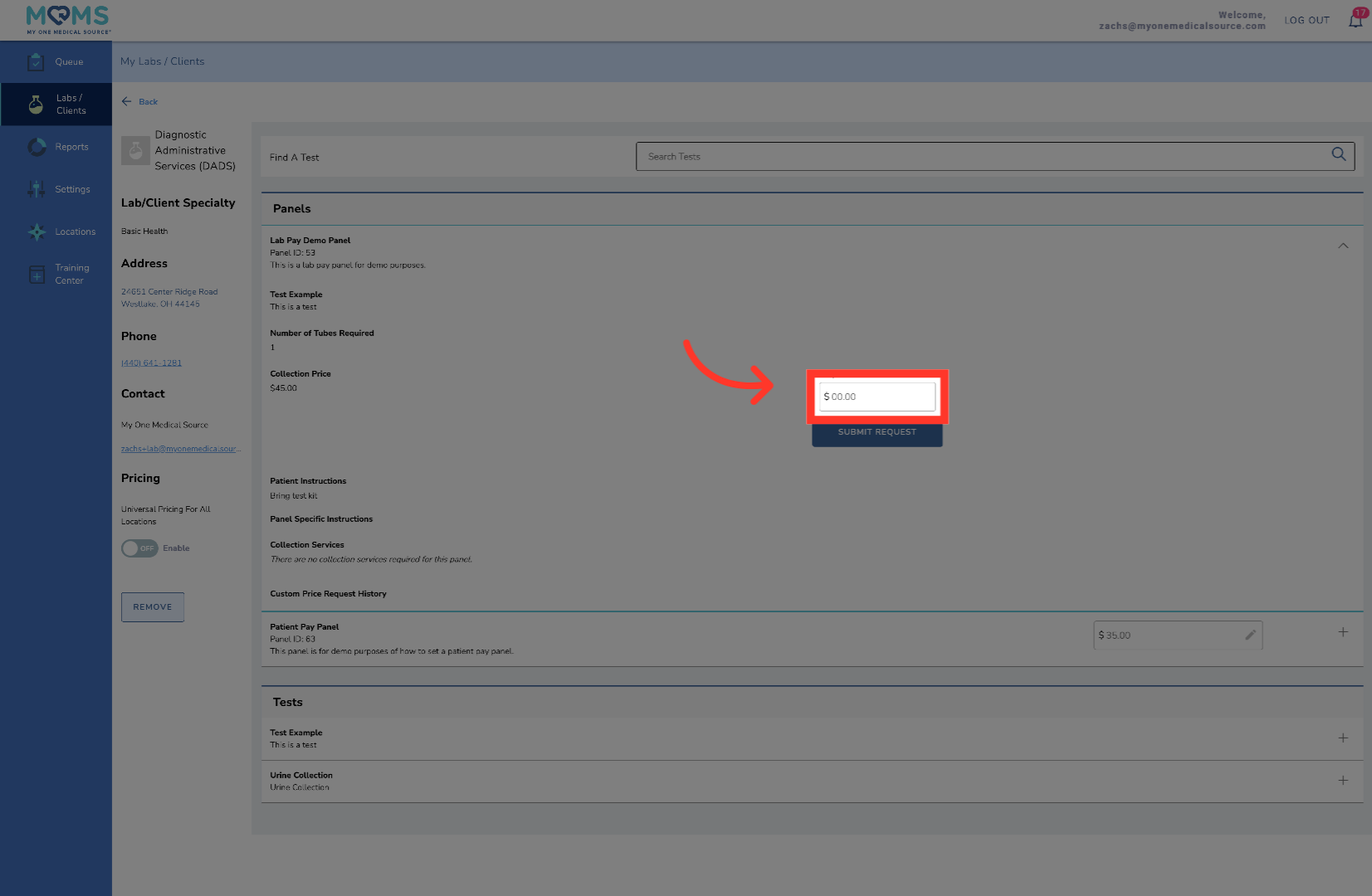 Select First Price Field