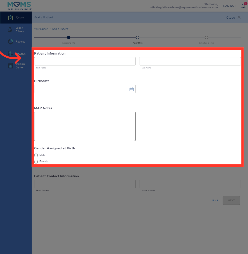 Click Interface Element