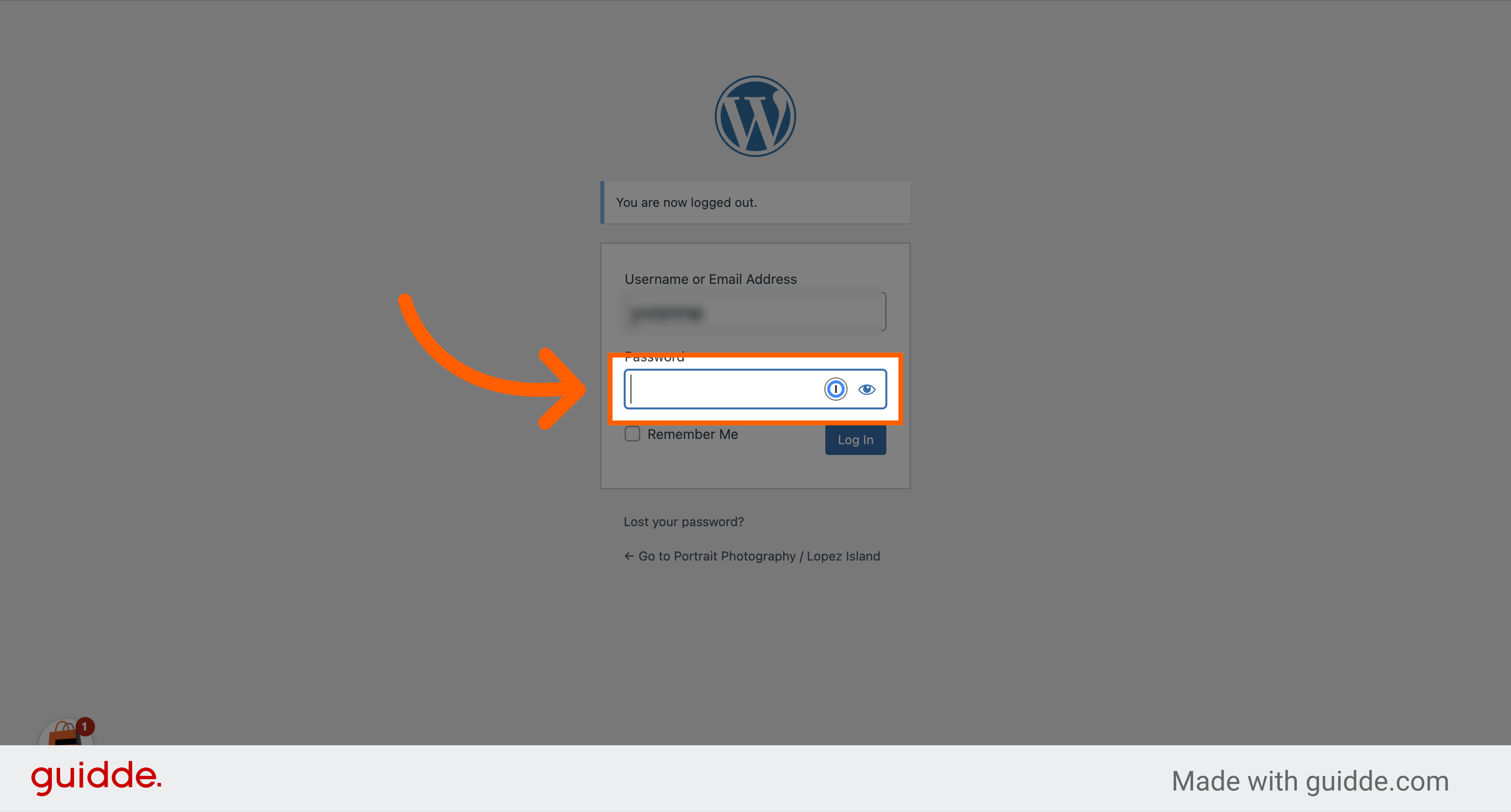 Enter your password