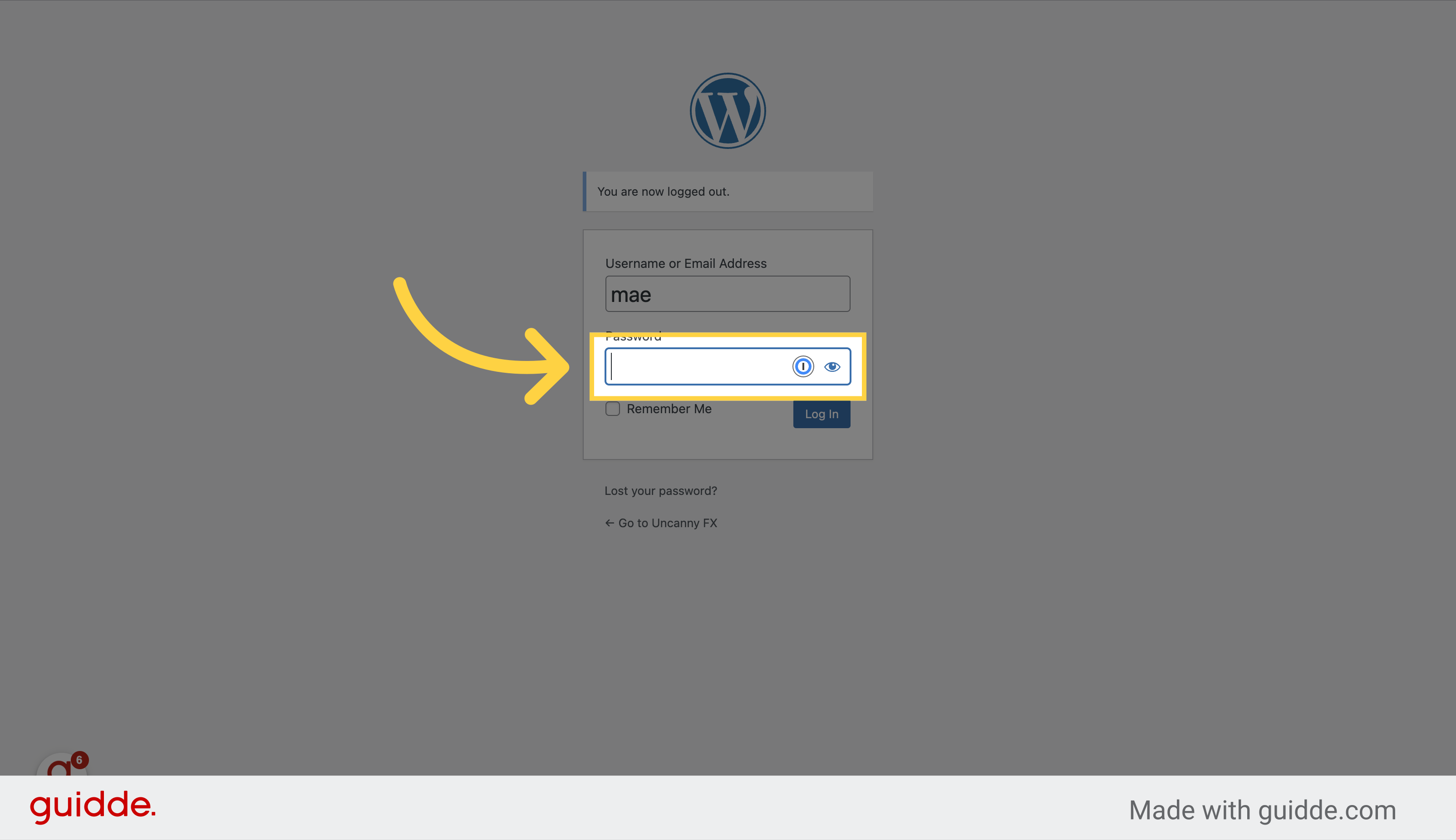 Enter your password