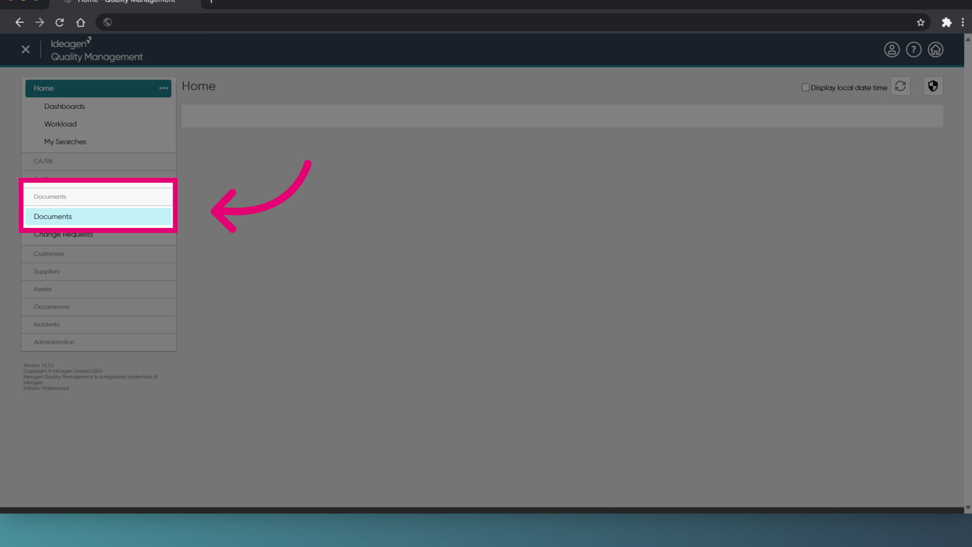 Select 'Documents'