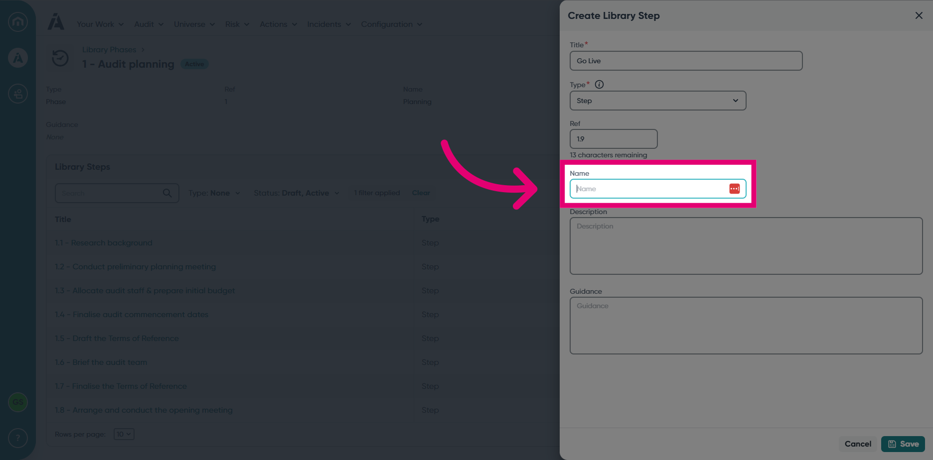 Add a 'Name'