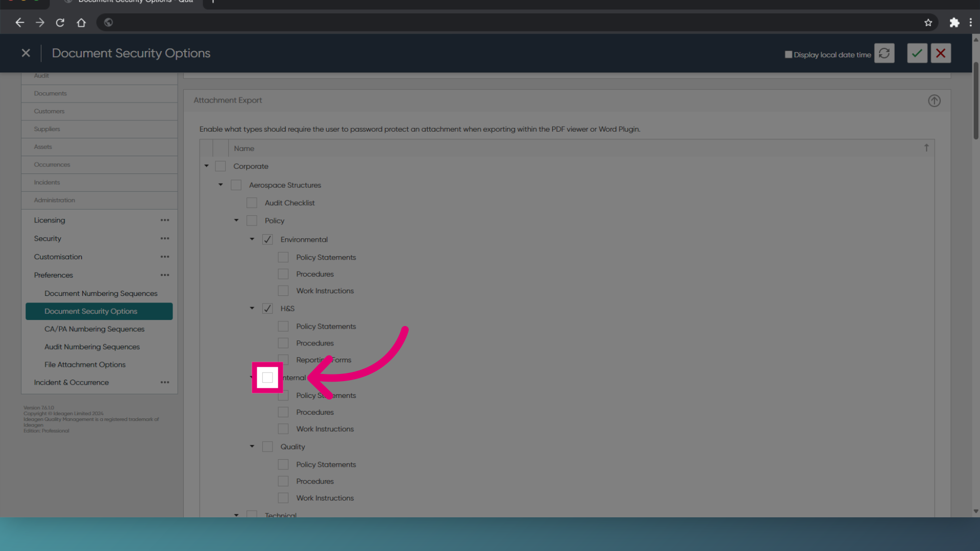 Select the 'Document Types'
