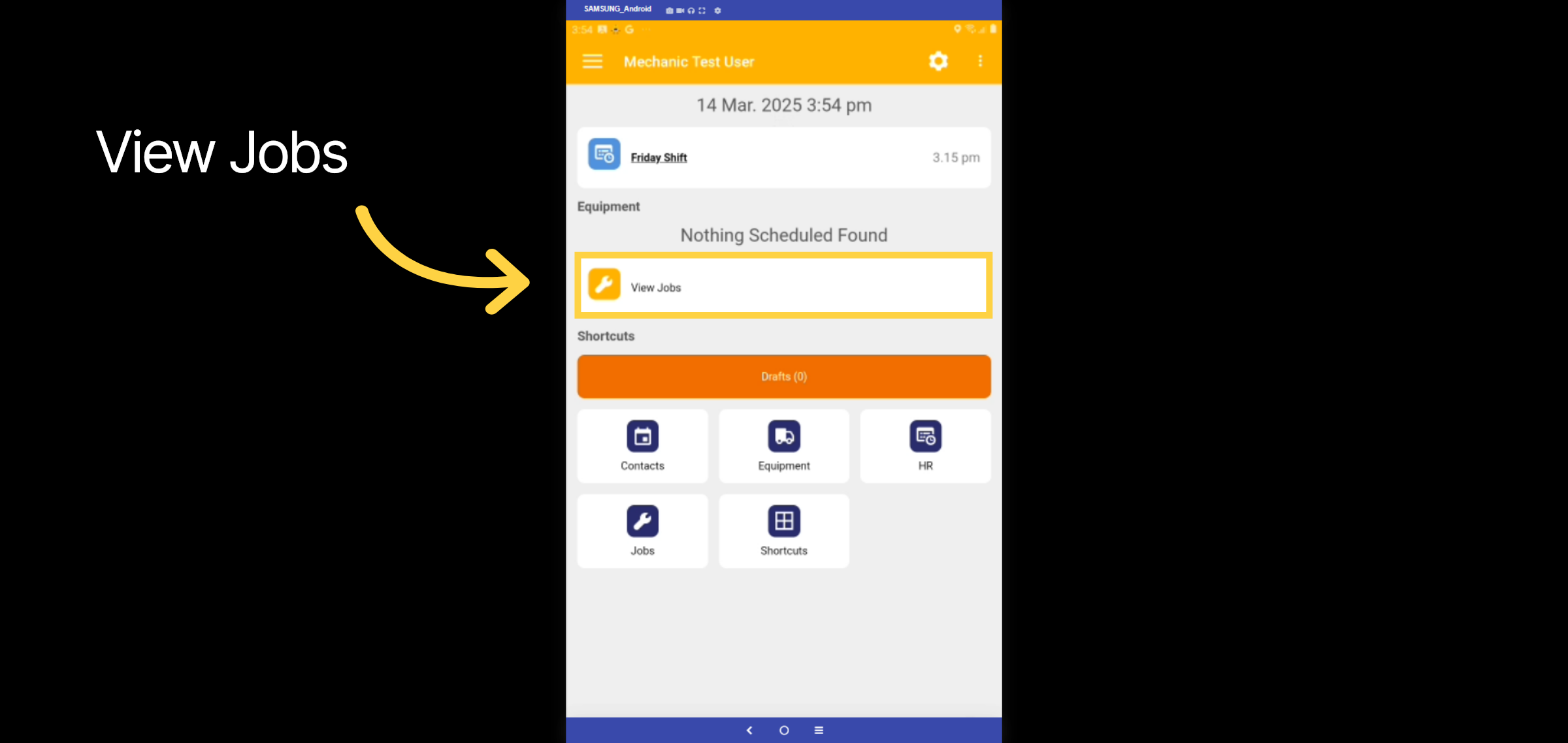 Select View Jobs