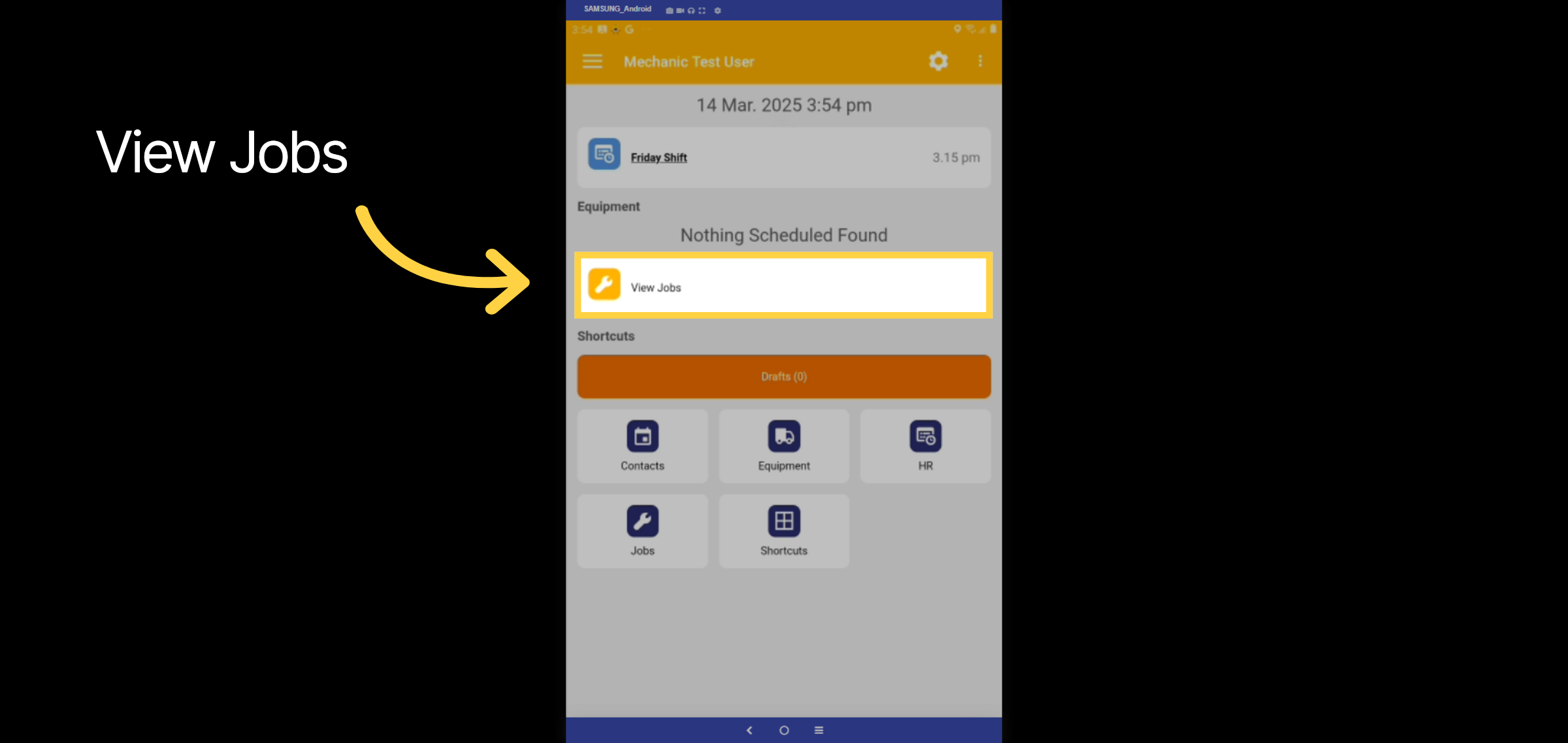 Select View Jobs