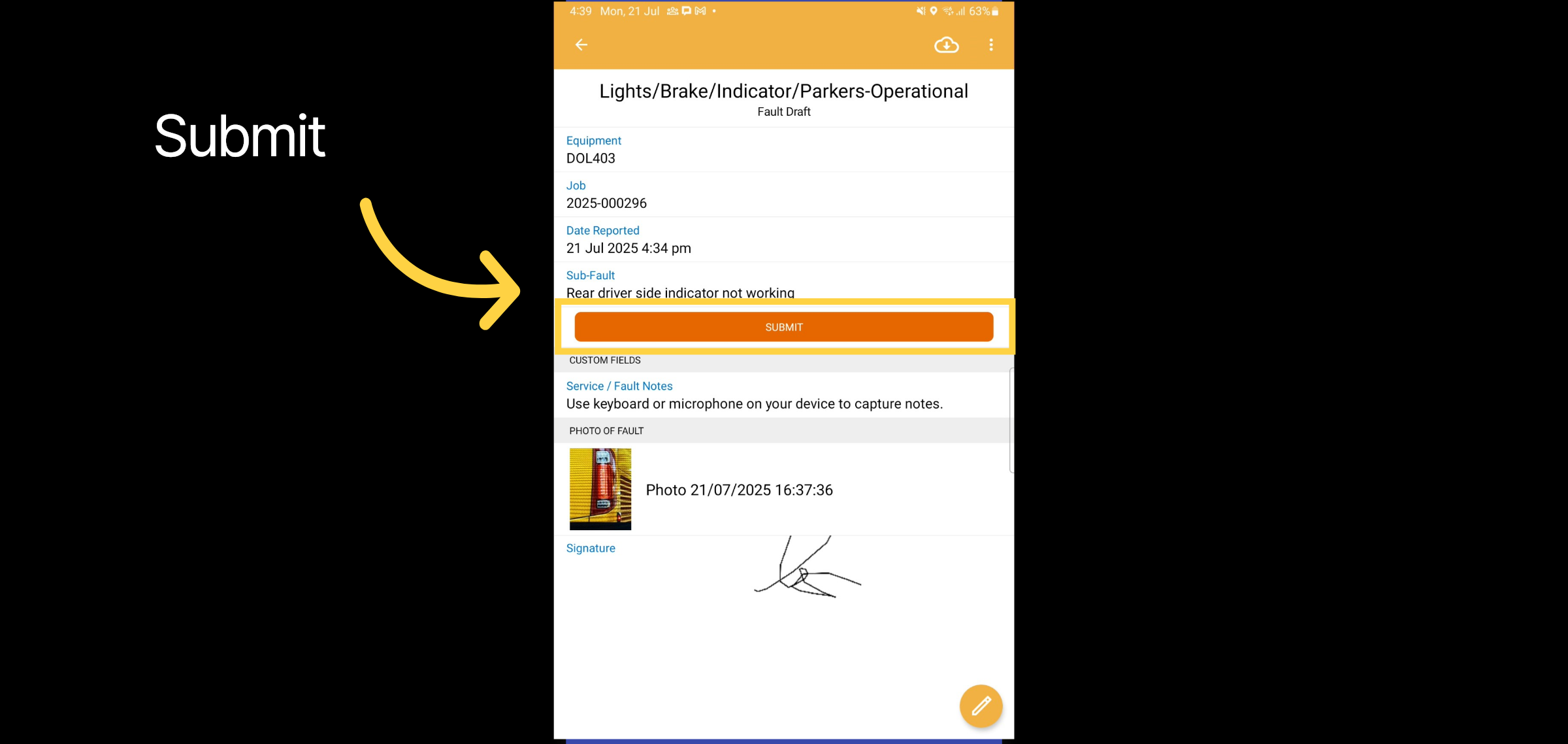 Signature & Submit