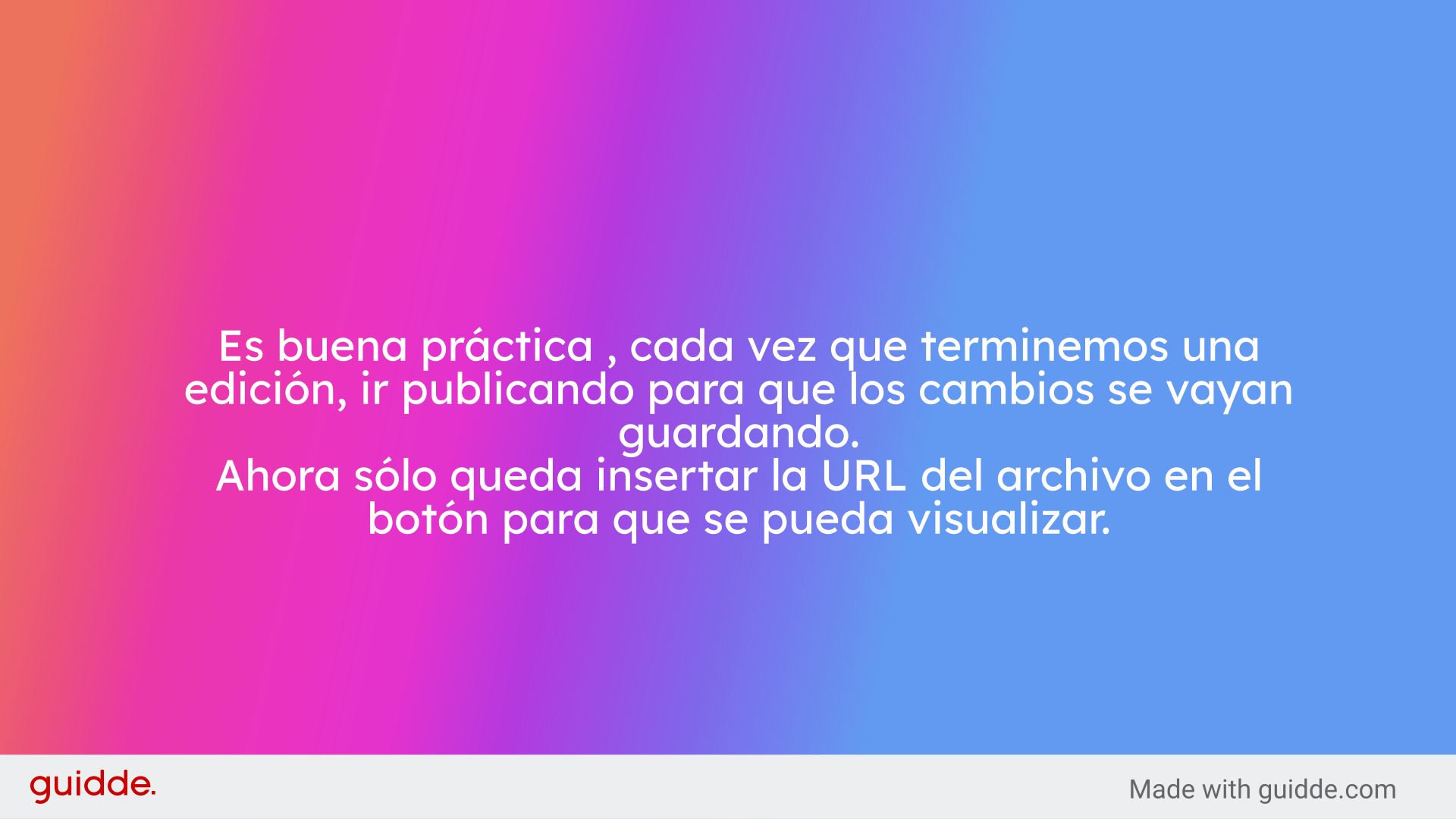 Buena práctica