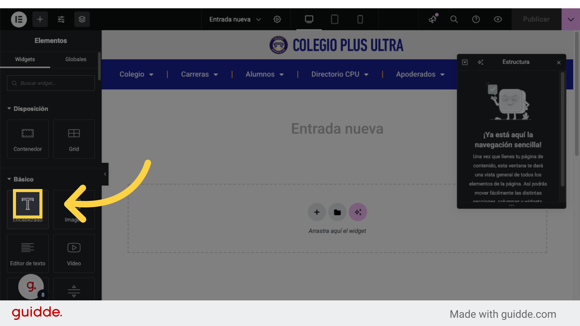 Edición con Elementor