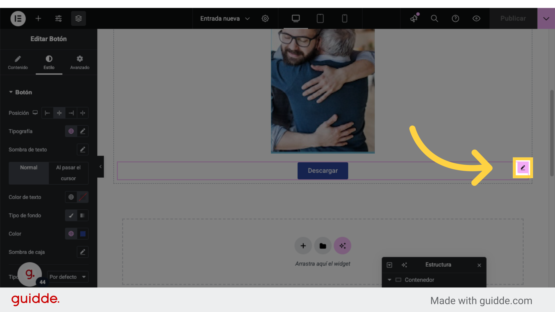 Clic aquí para editar link