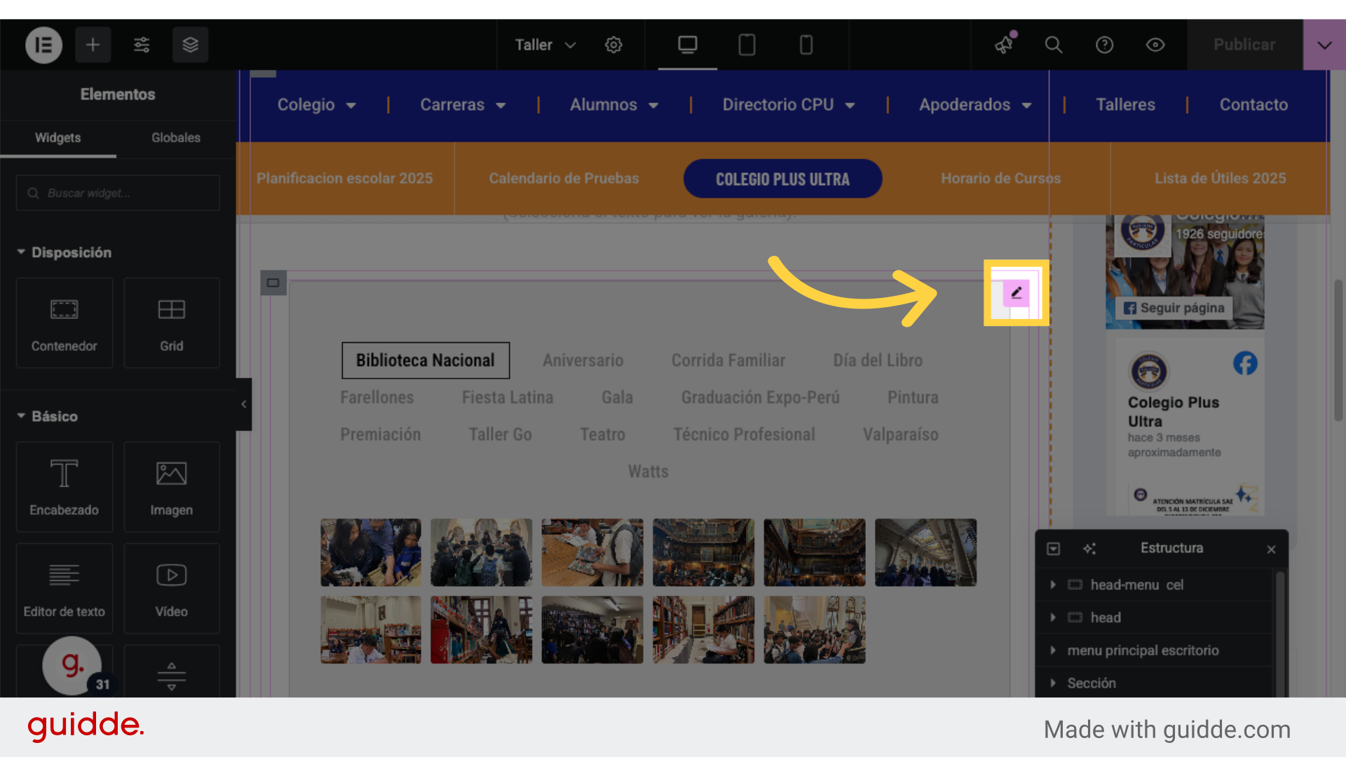 Buscar para crear nueva galeria