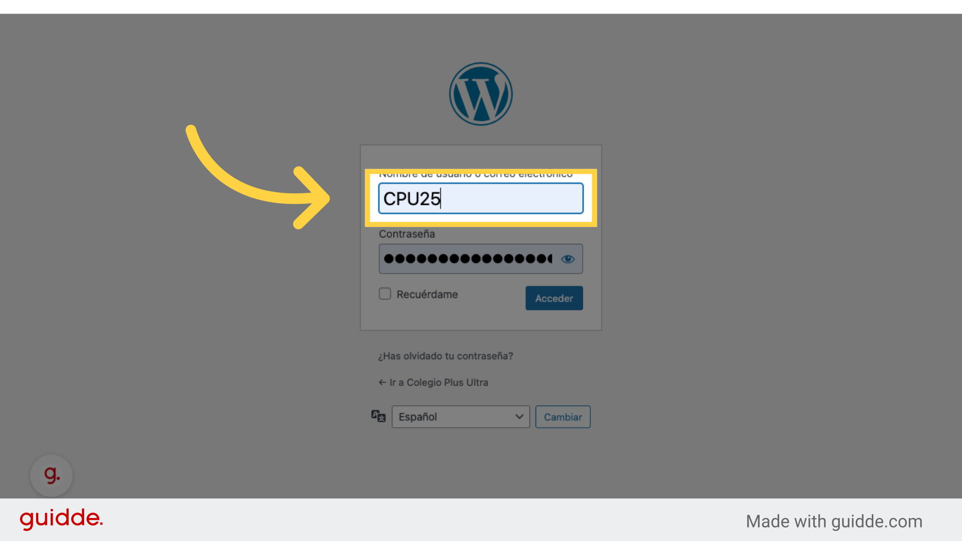 Usuario: CPU25